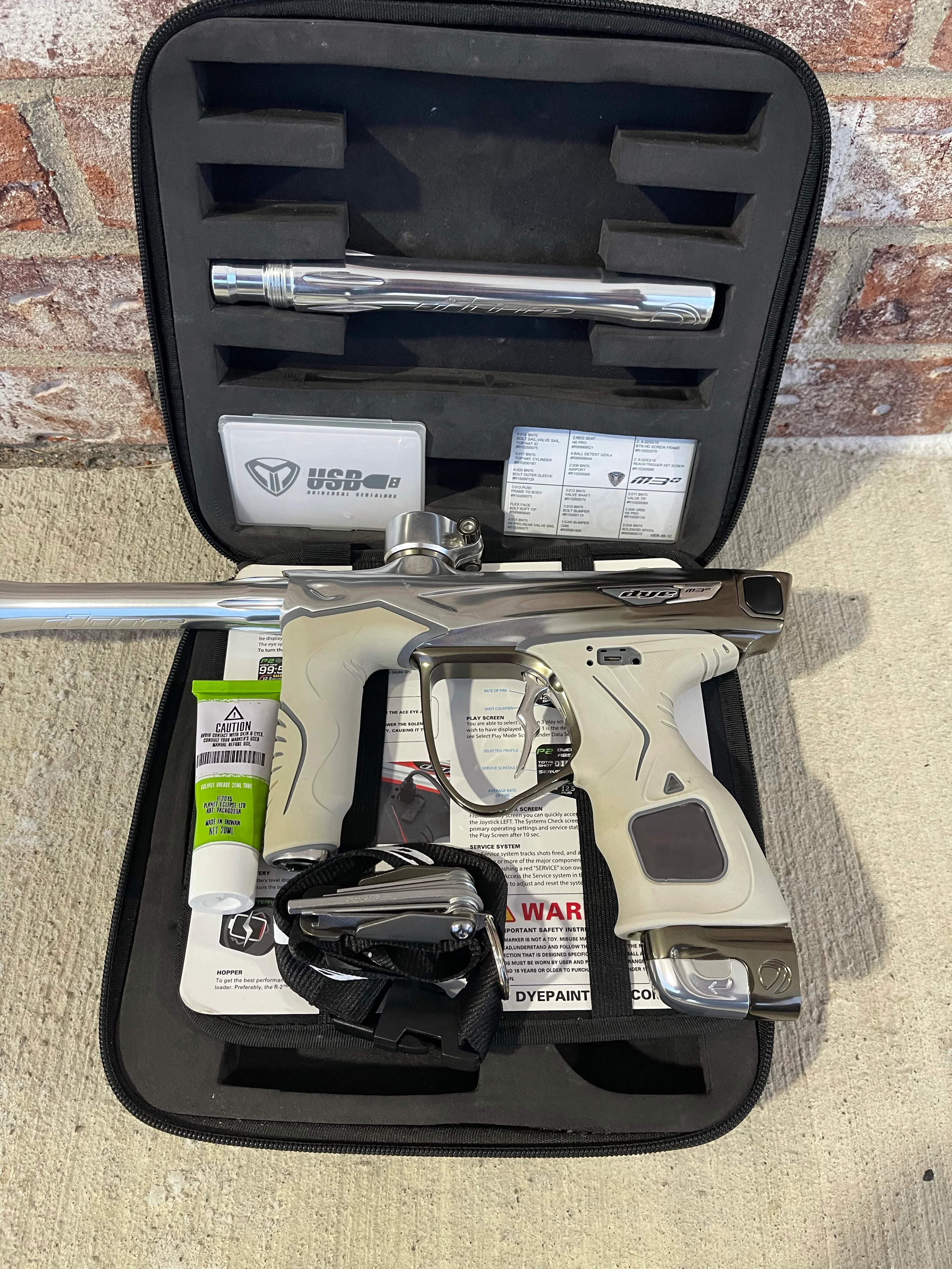 Used Dye M3+ Paintball Gun - PGA Champagne - Image 6