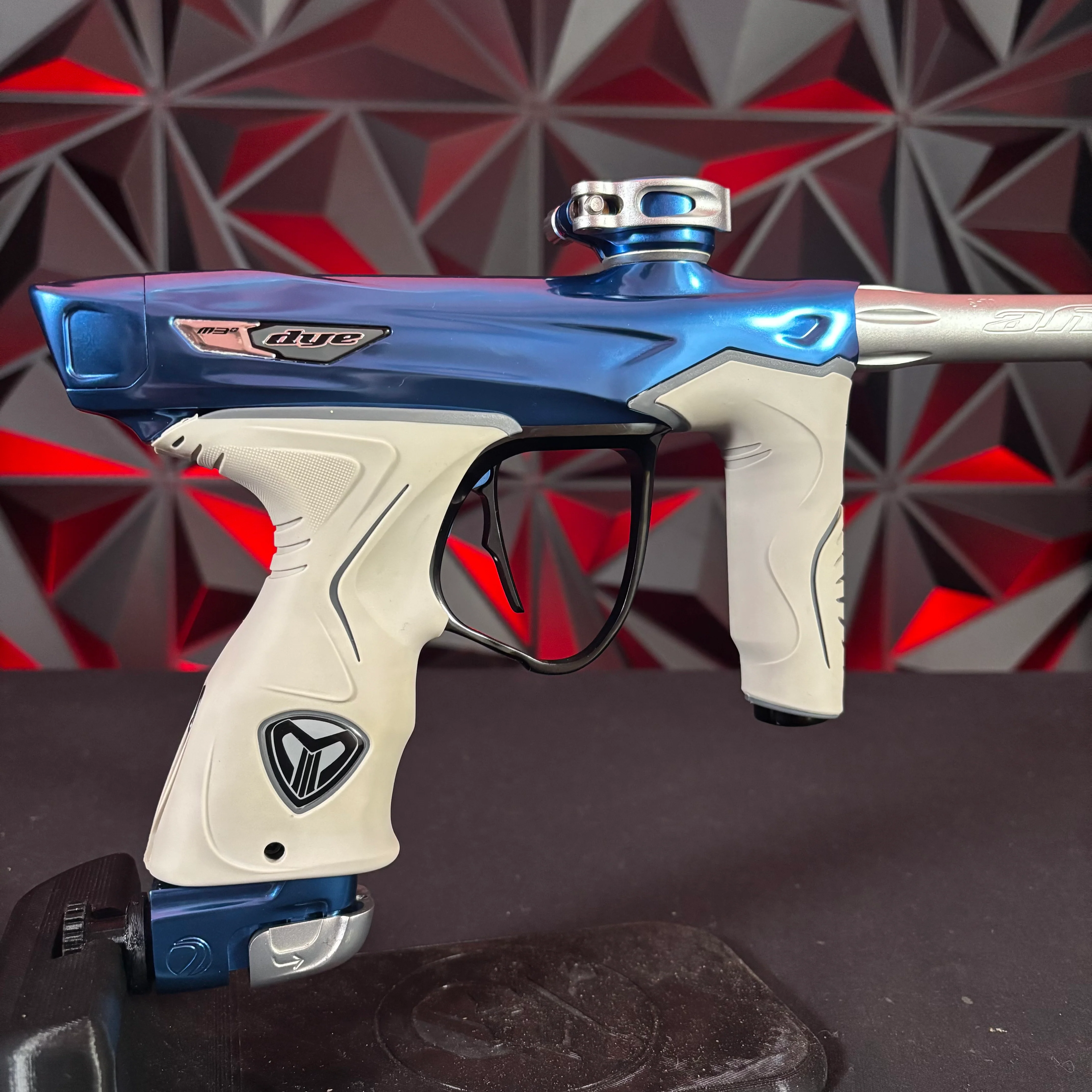 Used Dye M3+ Paintball Gun - Blue/Silver - Image 2