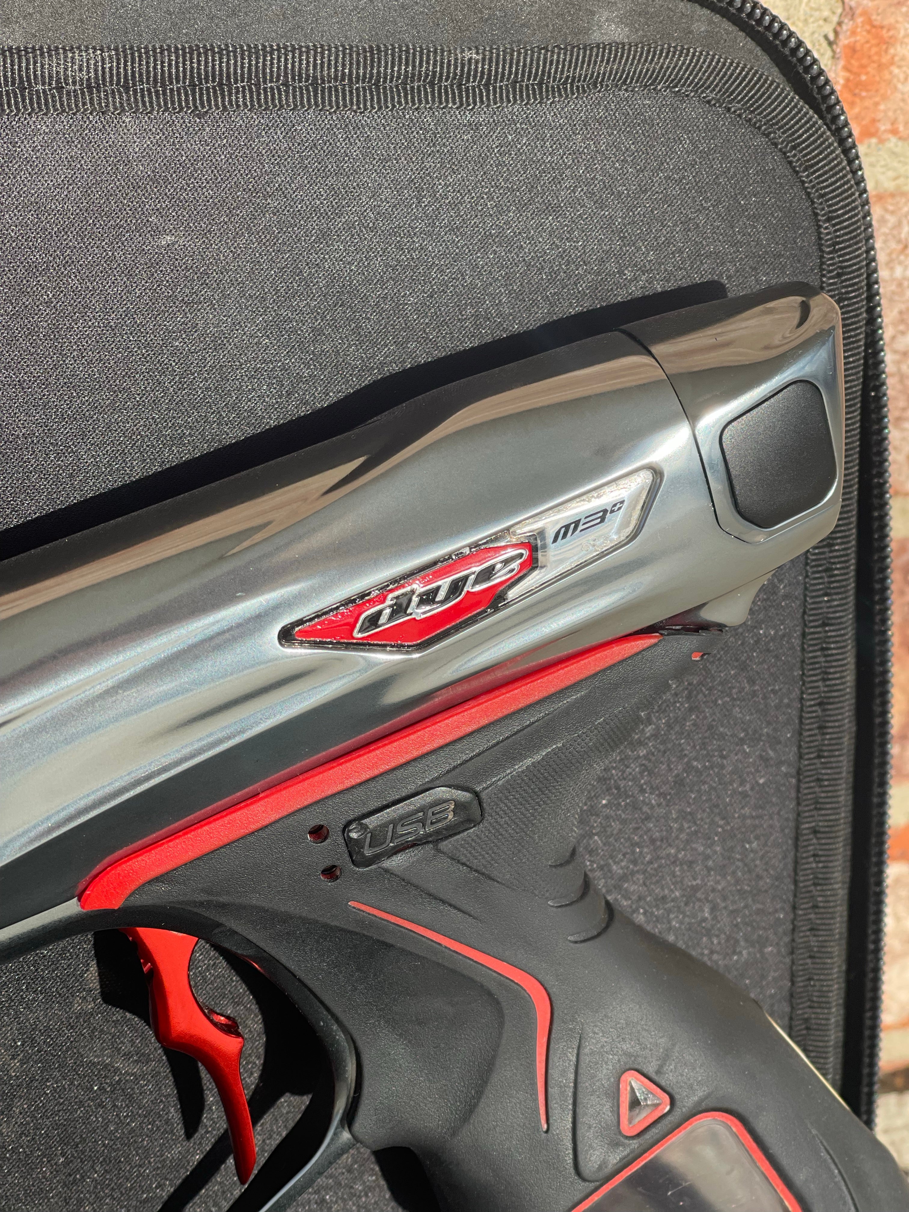 Used Dye M3+ Paintball Gun - Grey/Red - Image 14