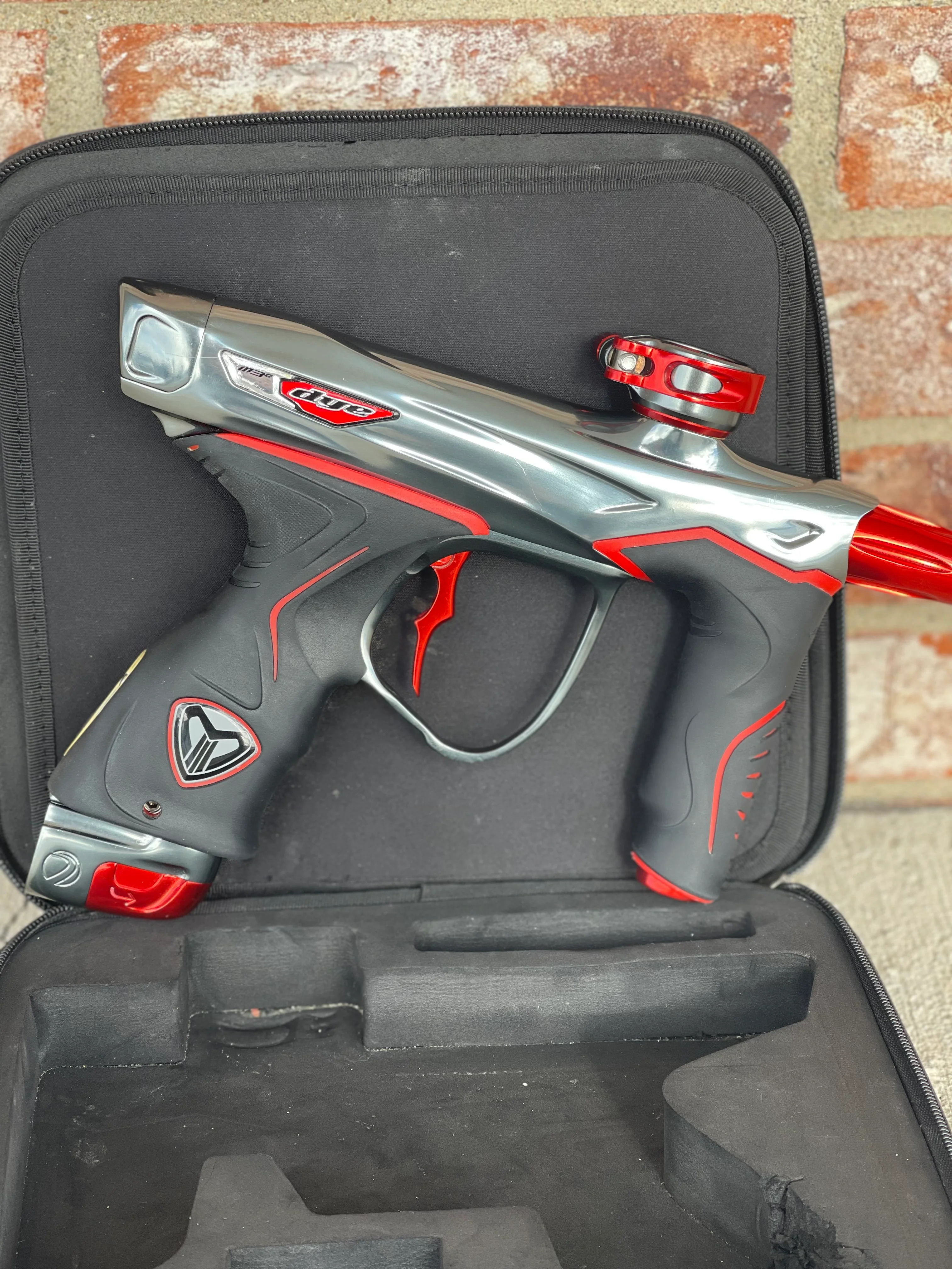 Used Dye M3+ Paintball Gun - Grey/Red - Image 5