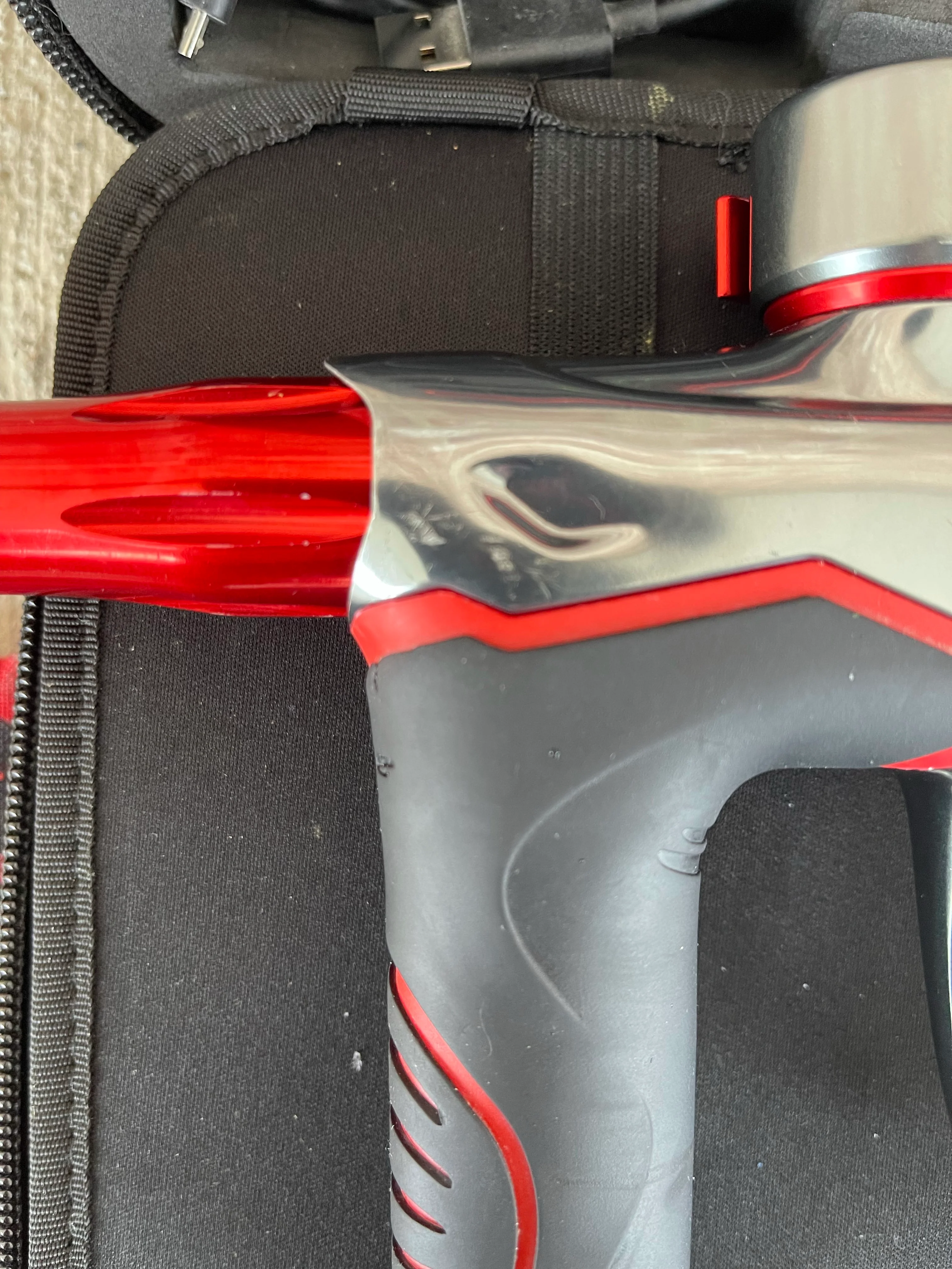 Used Dye M3+ Paintball Gun - Grey/Red - Image 11