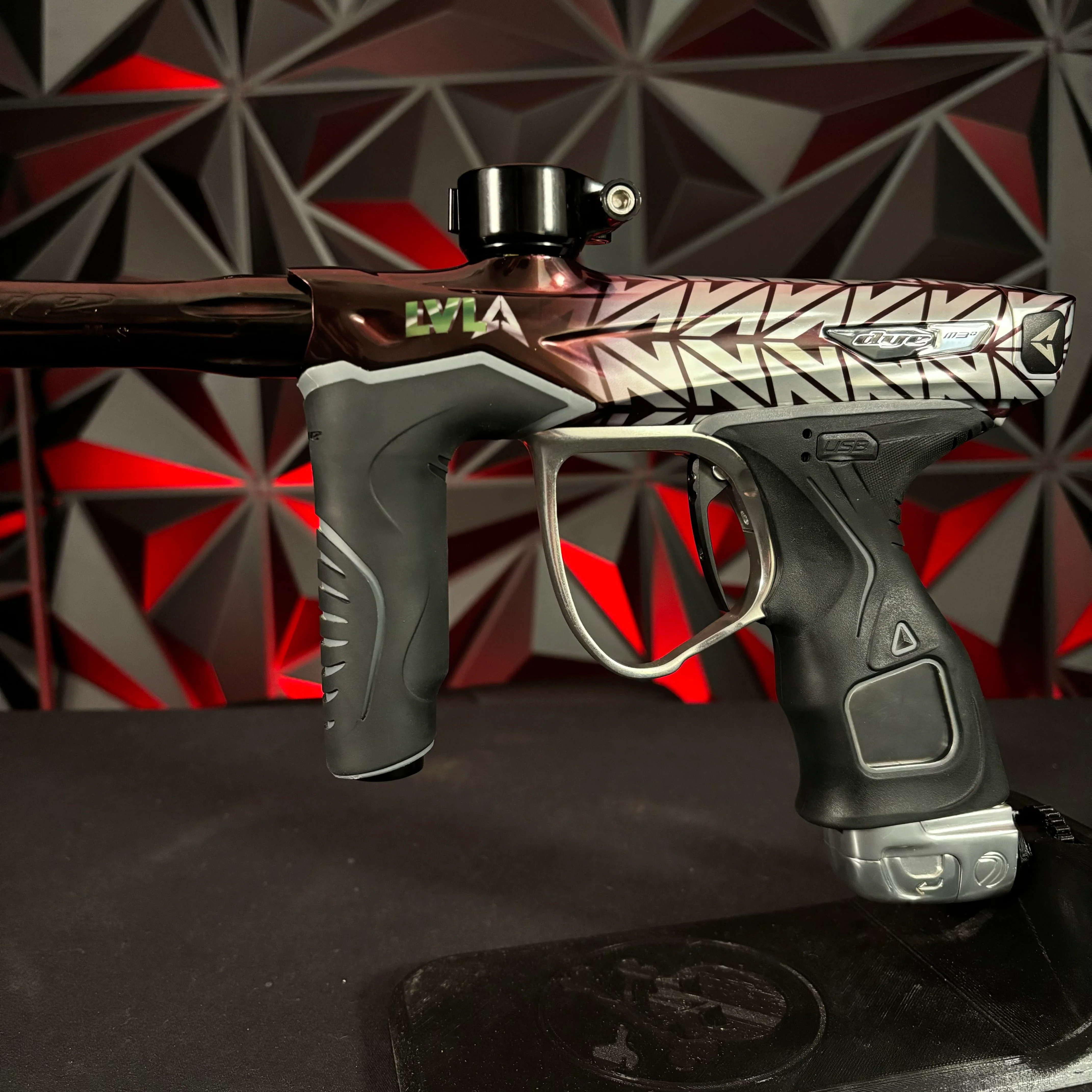 Used Dye M3+ Paintball Gun - LVL Up FWD Edition w/MOSAir Board - Image 5