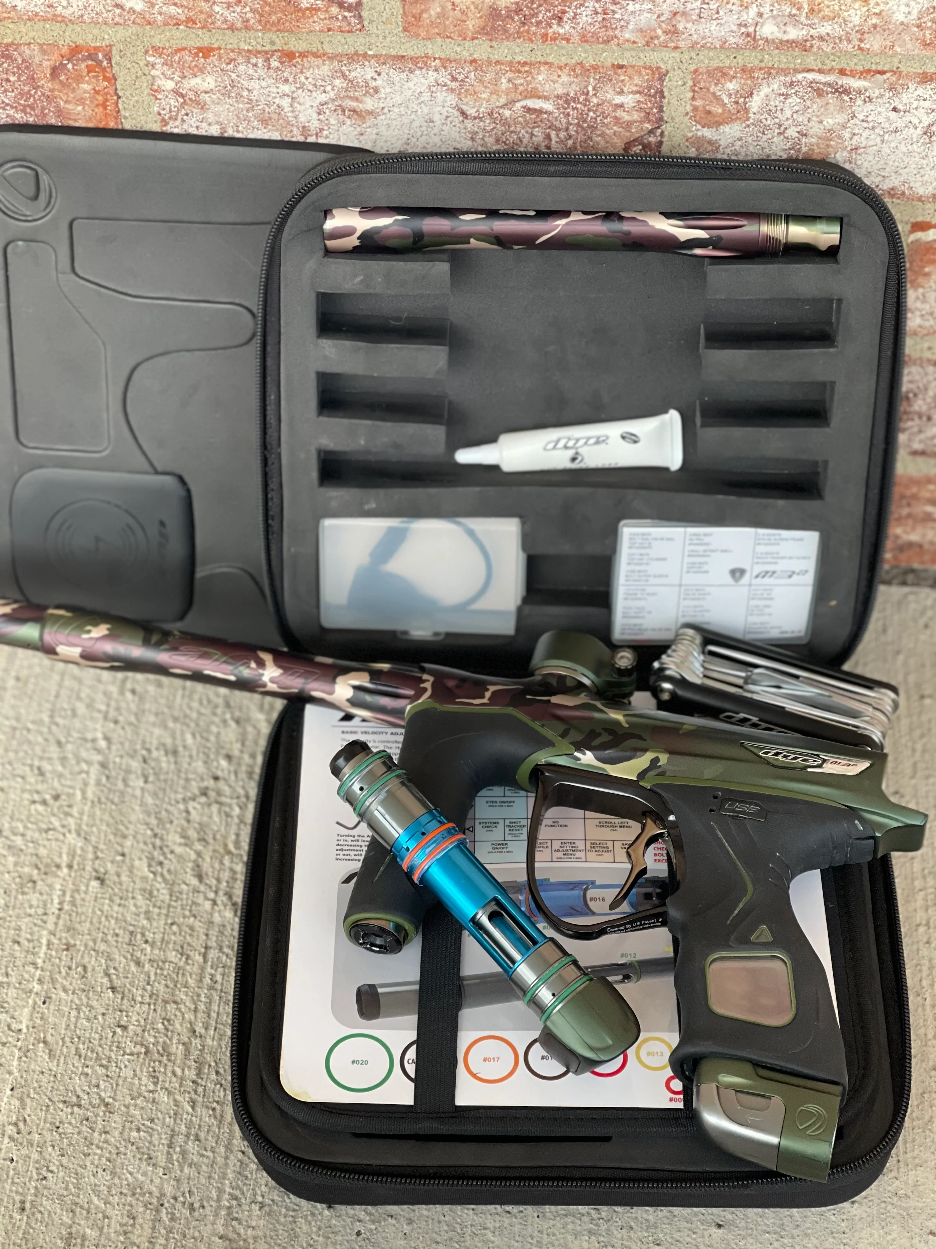 Used Dye M3+ Paintball Gun - PGA Woodland - Image 7