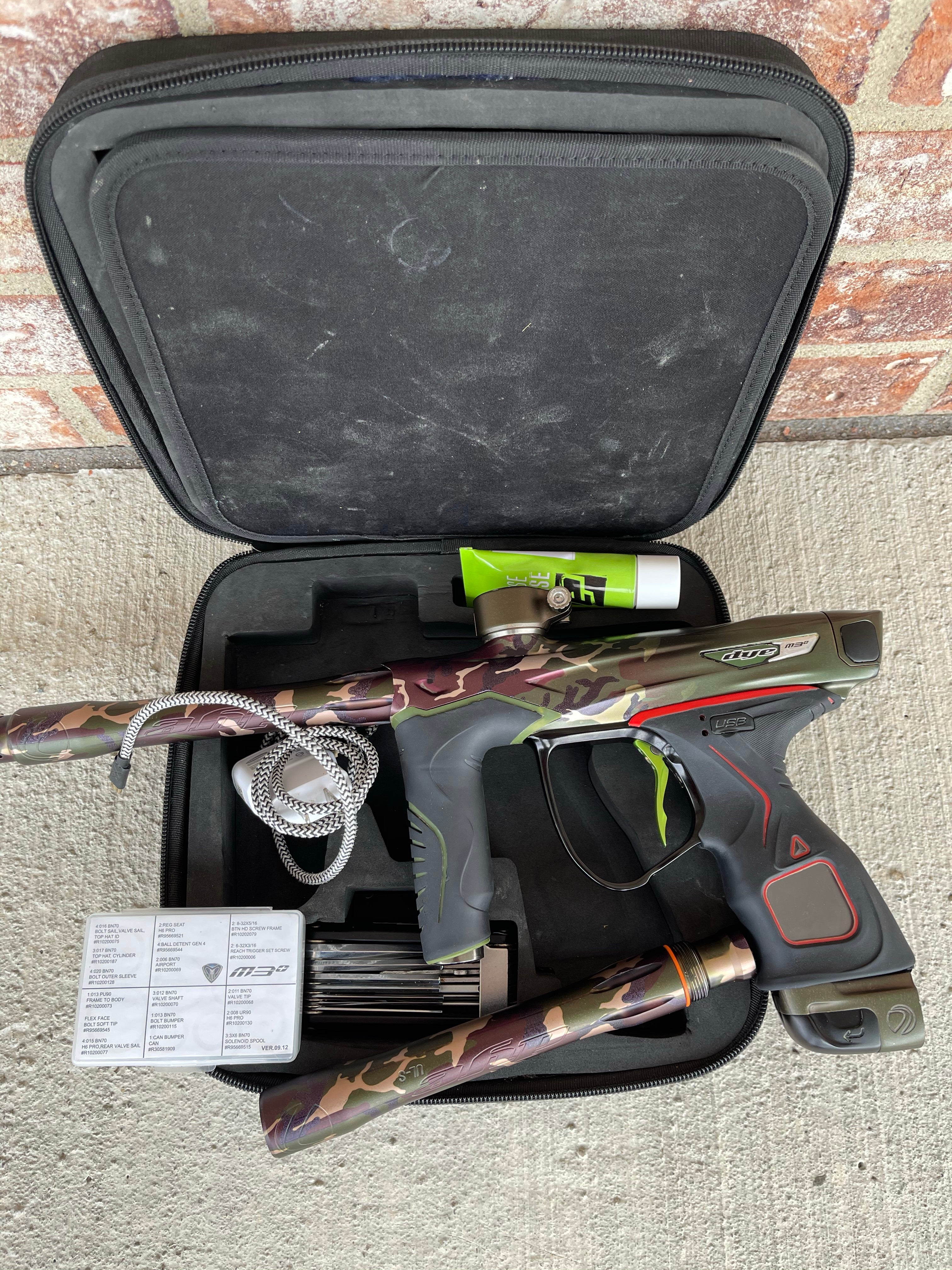 Used Dye M3+ Paintball Gun - PGA Woodland - Image 5