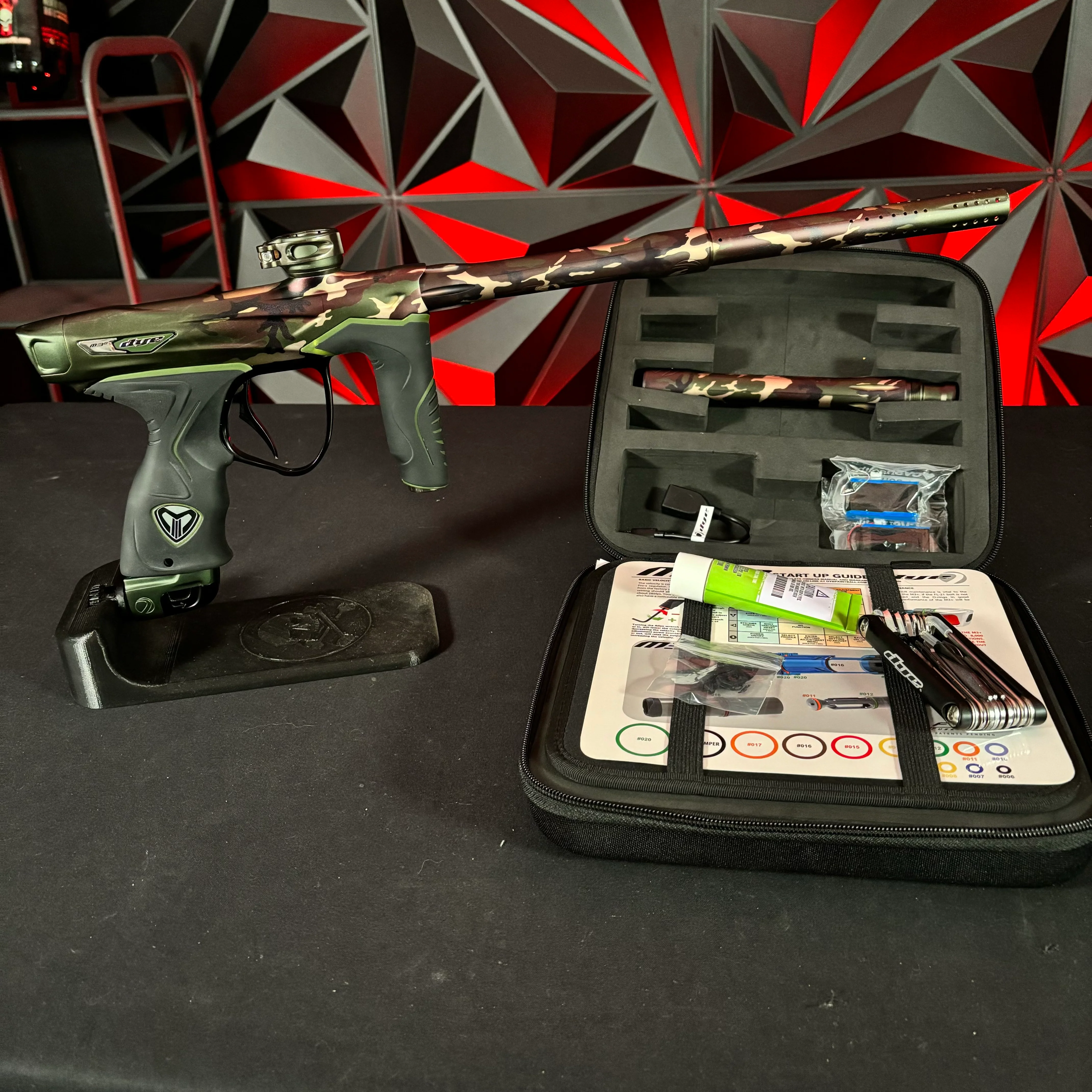 Used Dye M3+ Paintball Gun - PGA Woodland Camo