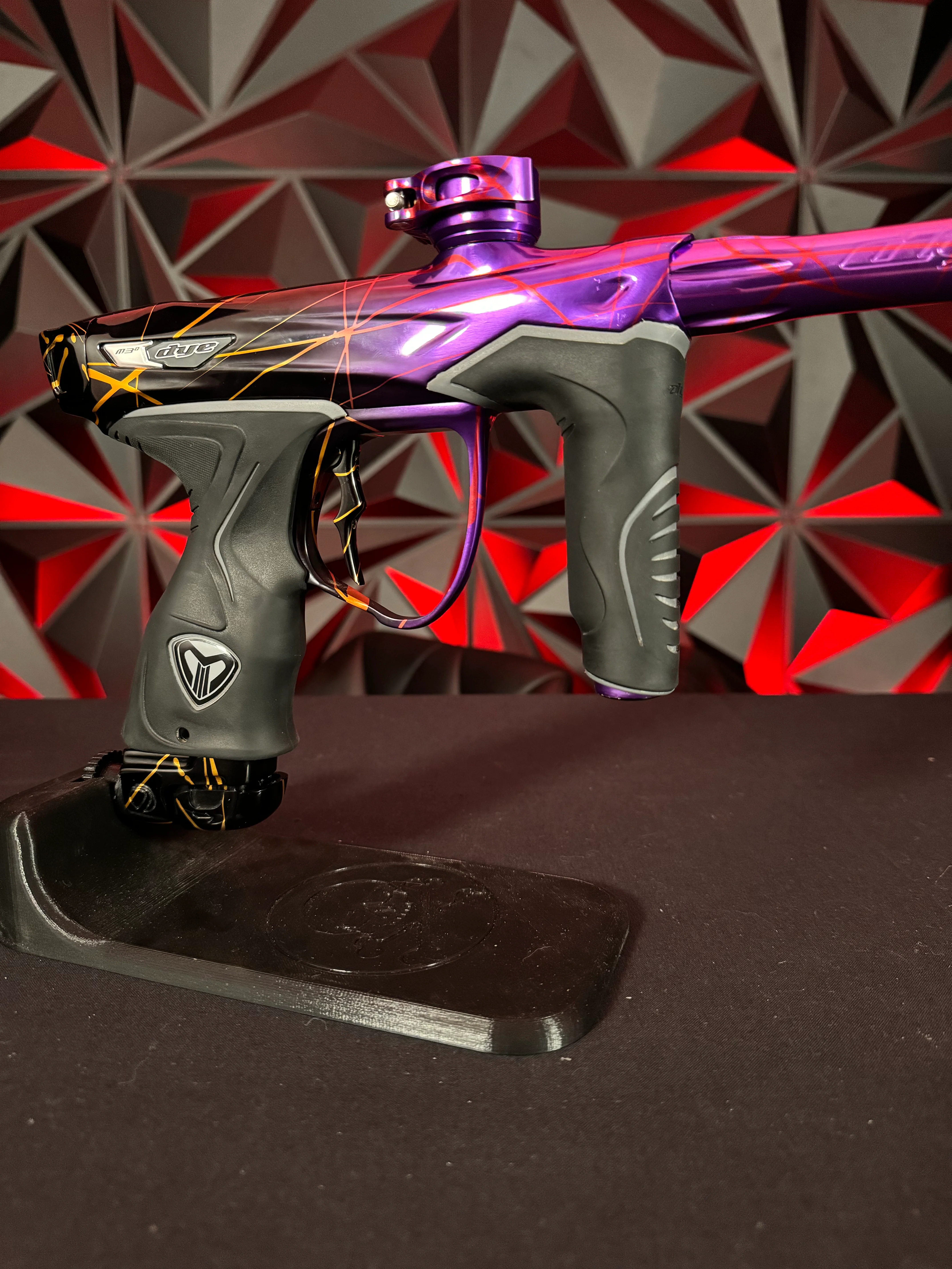 Used Dye M3+ Paintball Marker - Polished Black/Purple/Green Splash (Kawasaki) - Image 2