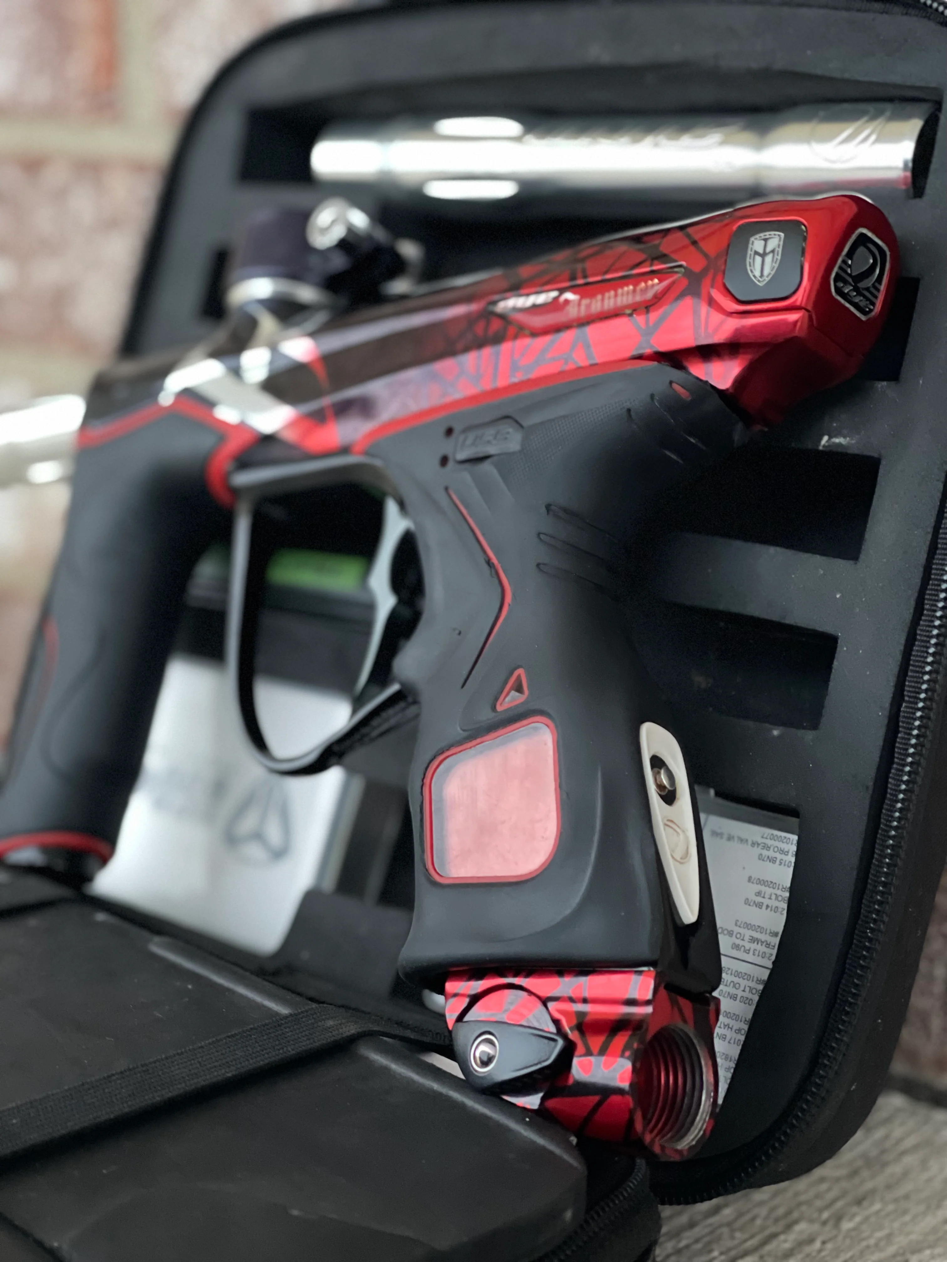 Used Dye M3S Paintball Gun - Ironmen Edition w/ Flex Face Bolt and M3+ Solenoid Housing - Image 3