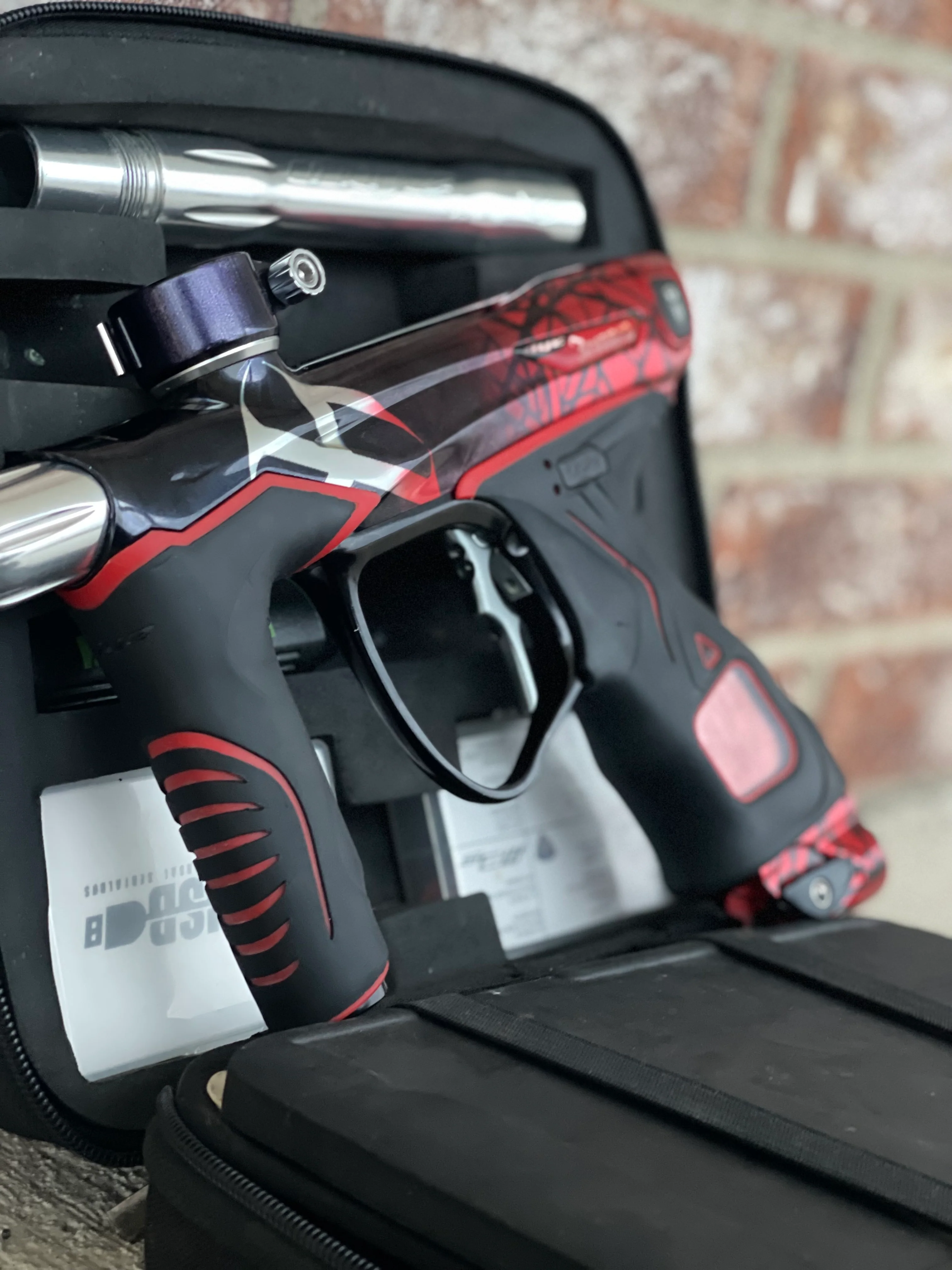 Used Dye M3S Paintball Gun - Ironmen Edition w/ Flex Face Bolt and M3+ Solenoid Housing - Image 4