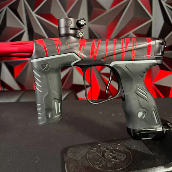 Used Dye MXR Paintball Gun - Black/Red Tigger stripe w/ V2 Upgrade - Image 5