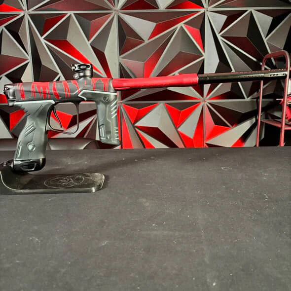 Used Dye MXR Paintball Gun - Black/Red Tigger stripe w/ V2 Upgrade - Image 6