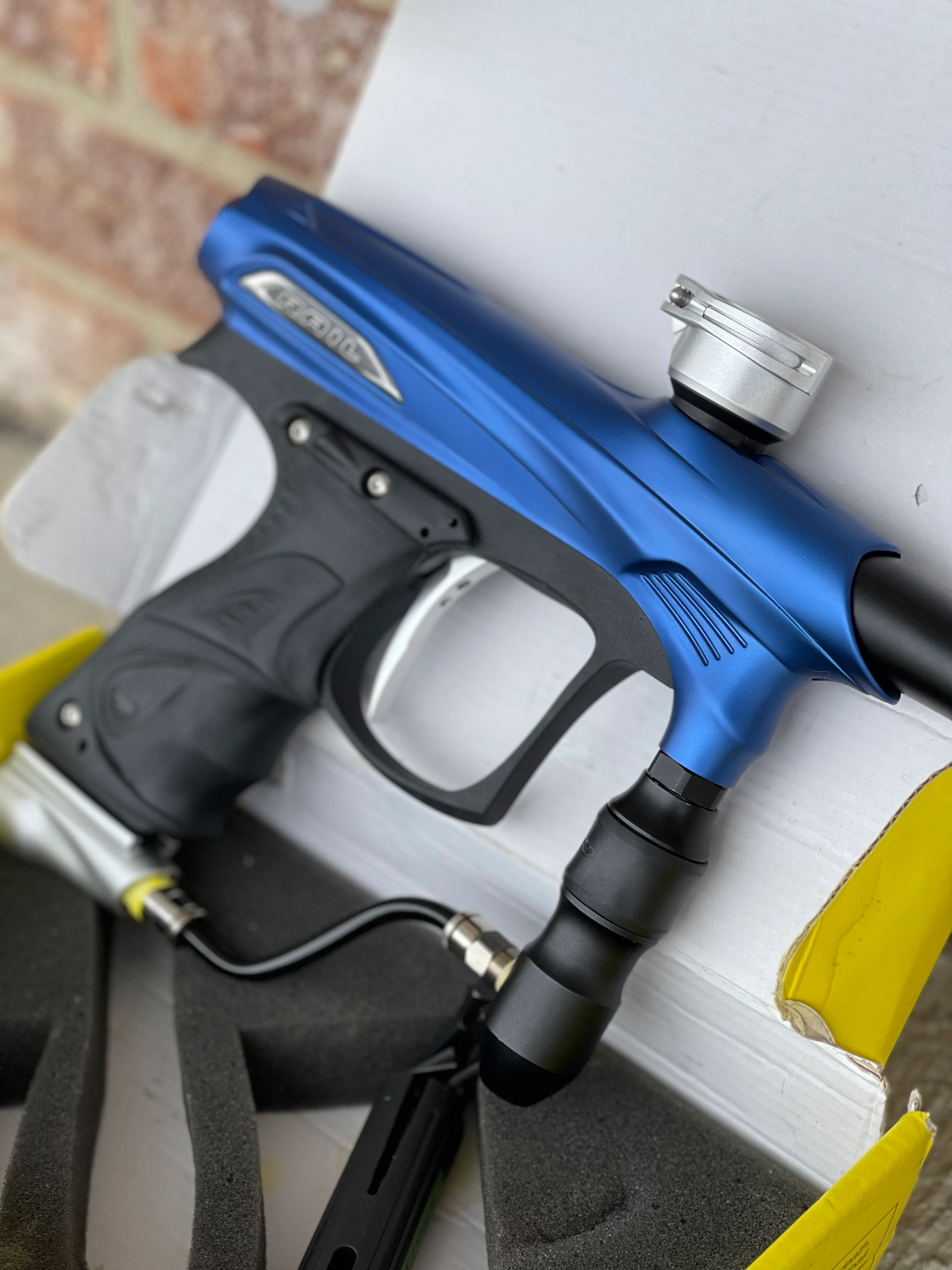 Used Dye Proto Rail Paintball Marker- Blue / Silver / Black - Image 2