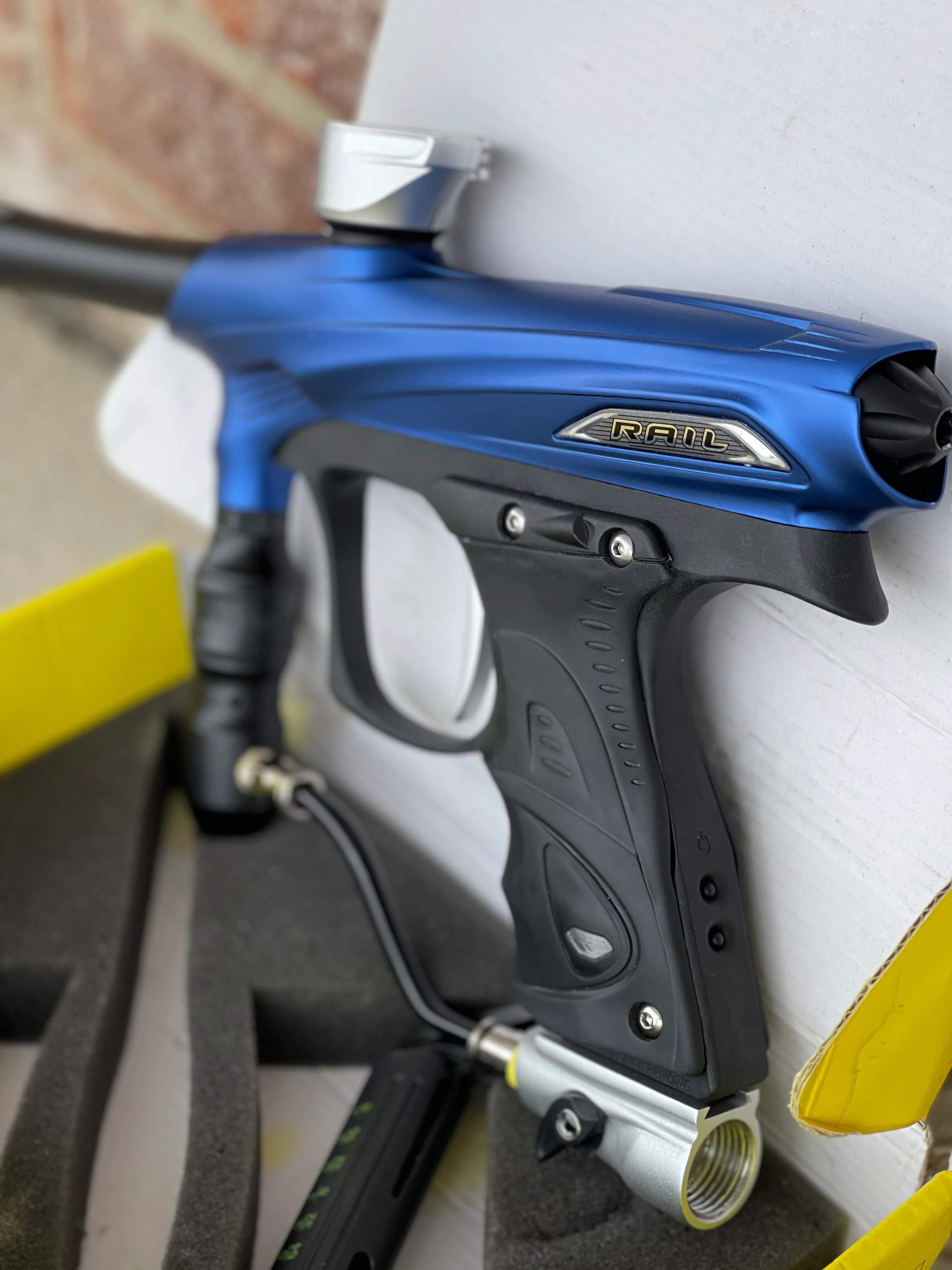 Used Dye Proto Rail Paintball Marker- Blue / Silver / Black - Image 3