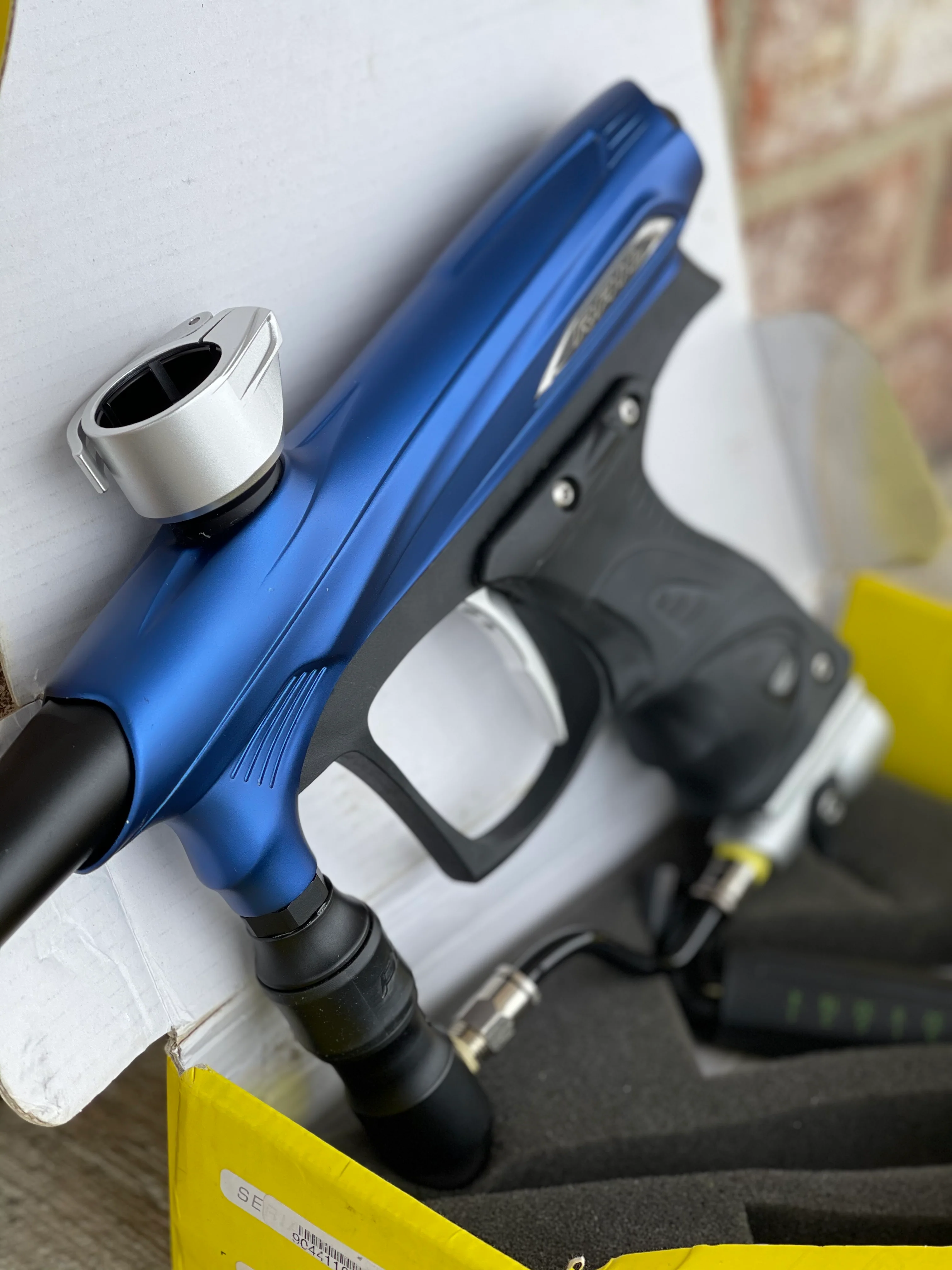 Used Dye Proto Rail Paintball Marker- Blue / Silver / Black - Image 4