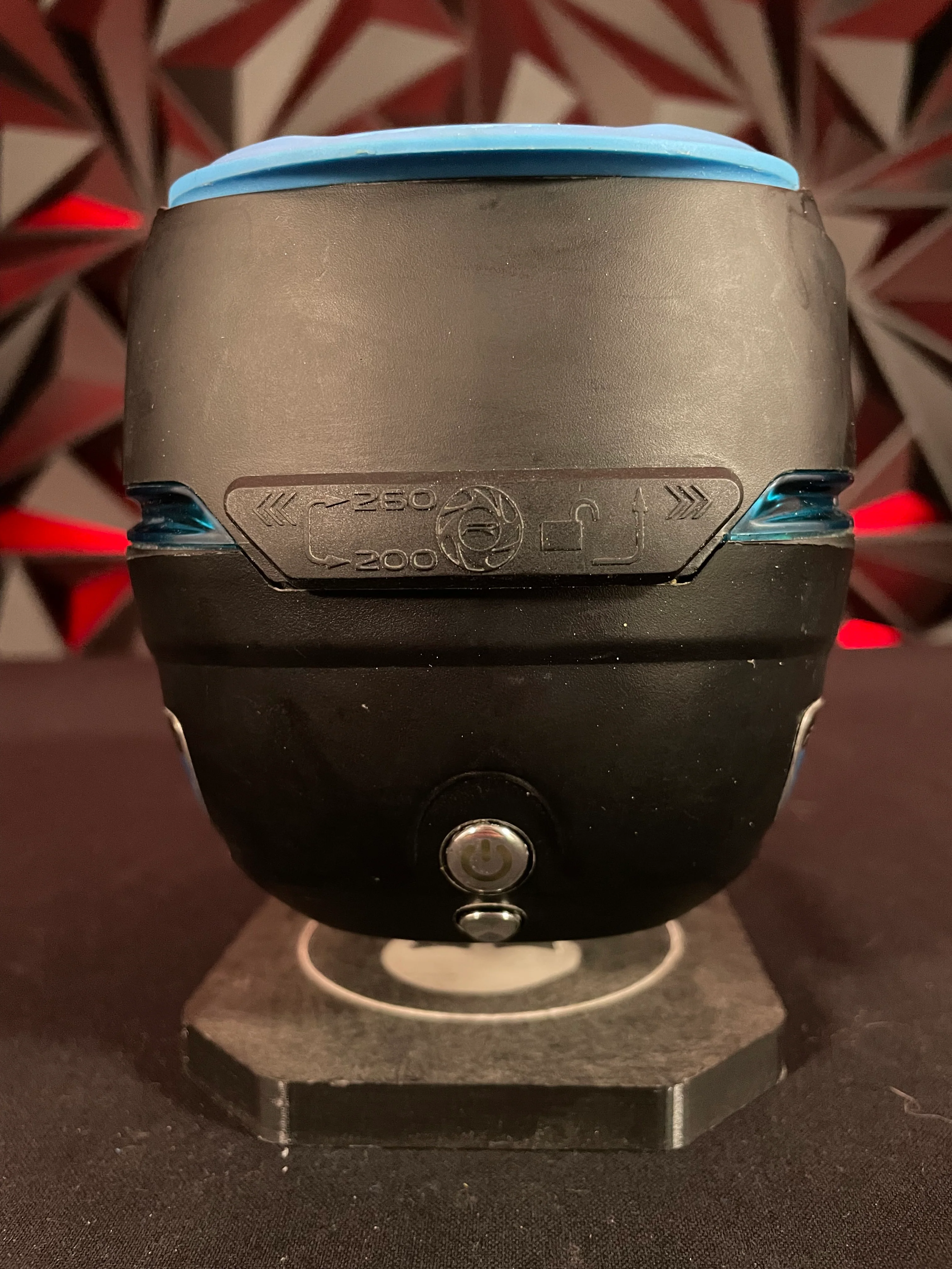 Used Dye R-2 Paintball Loader - Black/Blue w/ Blue/Black Dye Quickfeed - Image 5
