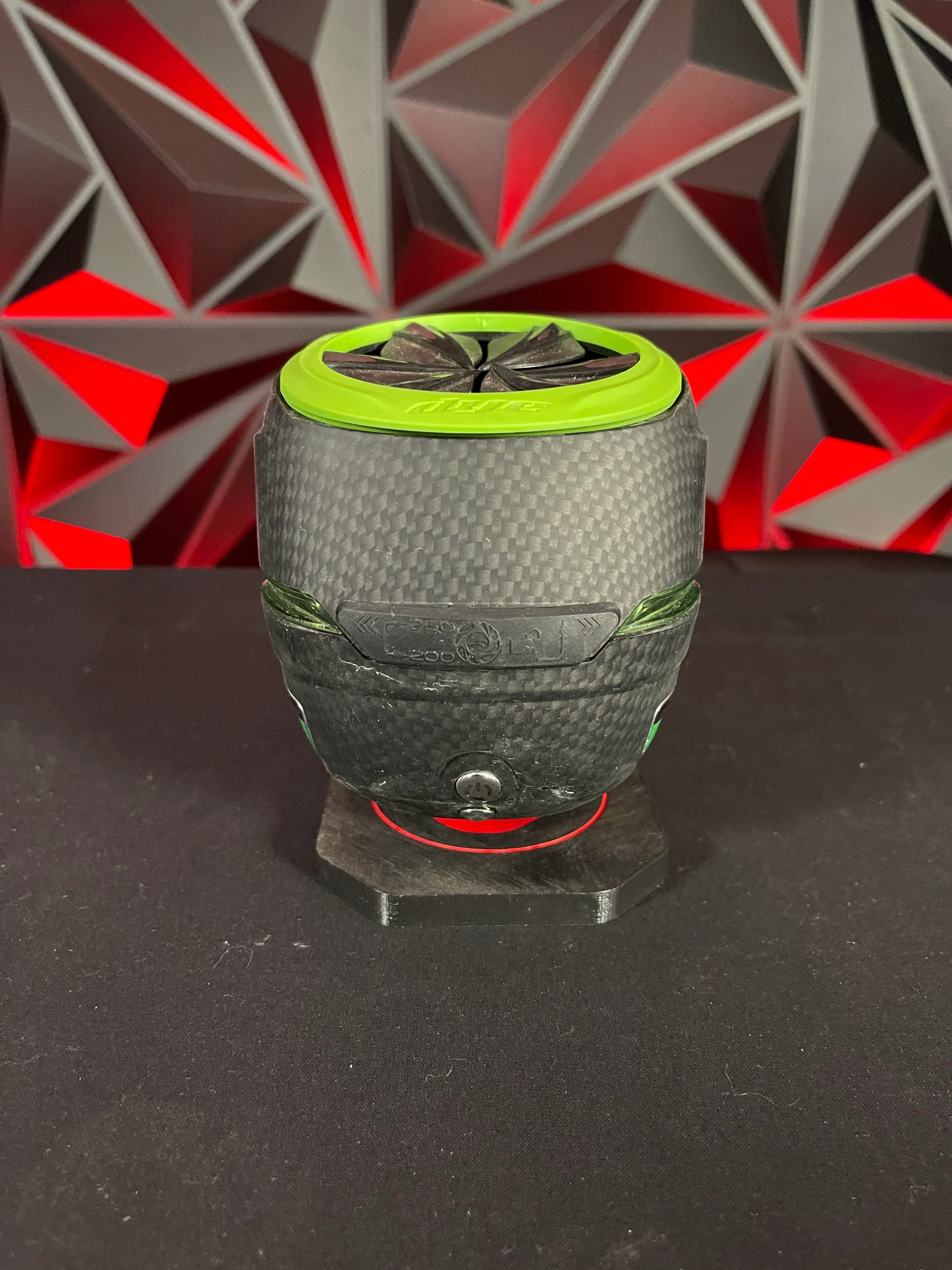 Used Dye R2 Paintball Loader- Carbon/Lime w/ Lime R2 Quick Feed - Image 5