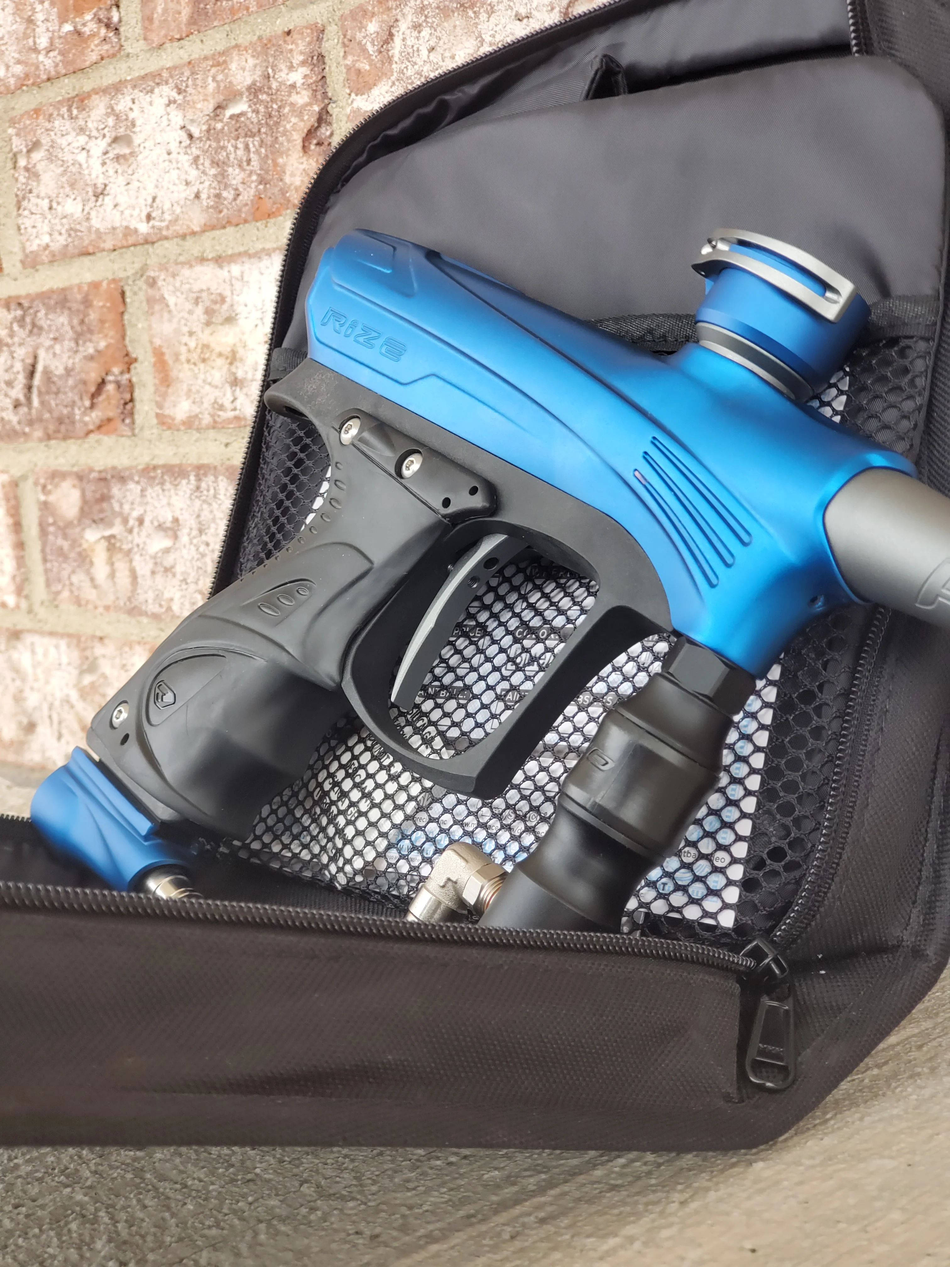 Used Dye Rize Maxxed Paintball Gun - Blue / Grey - Image 2