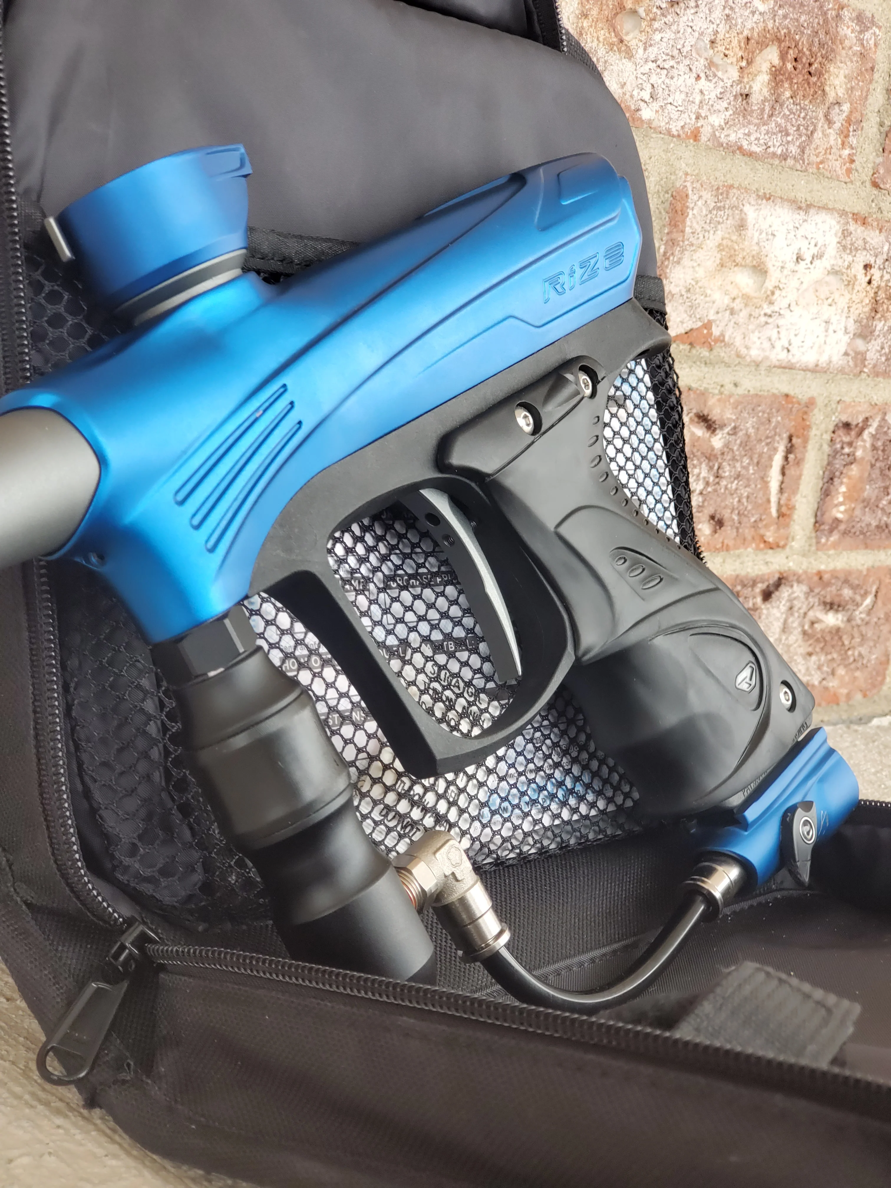 Used Dye Rize Maxxed Paintball Gun - Blue / Grey - Image 4