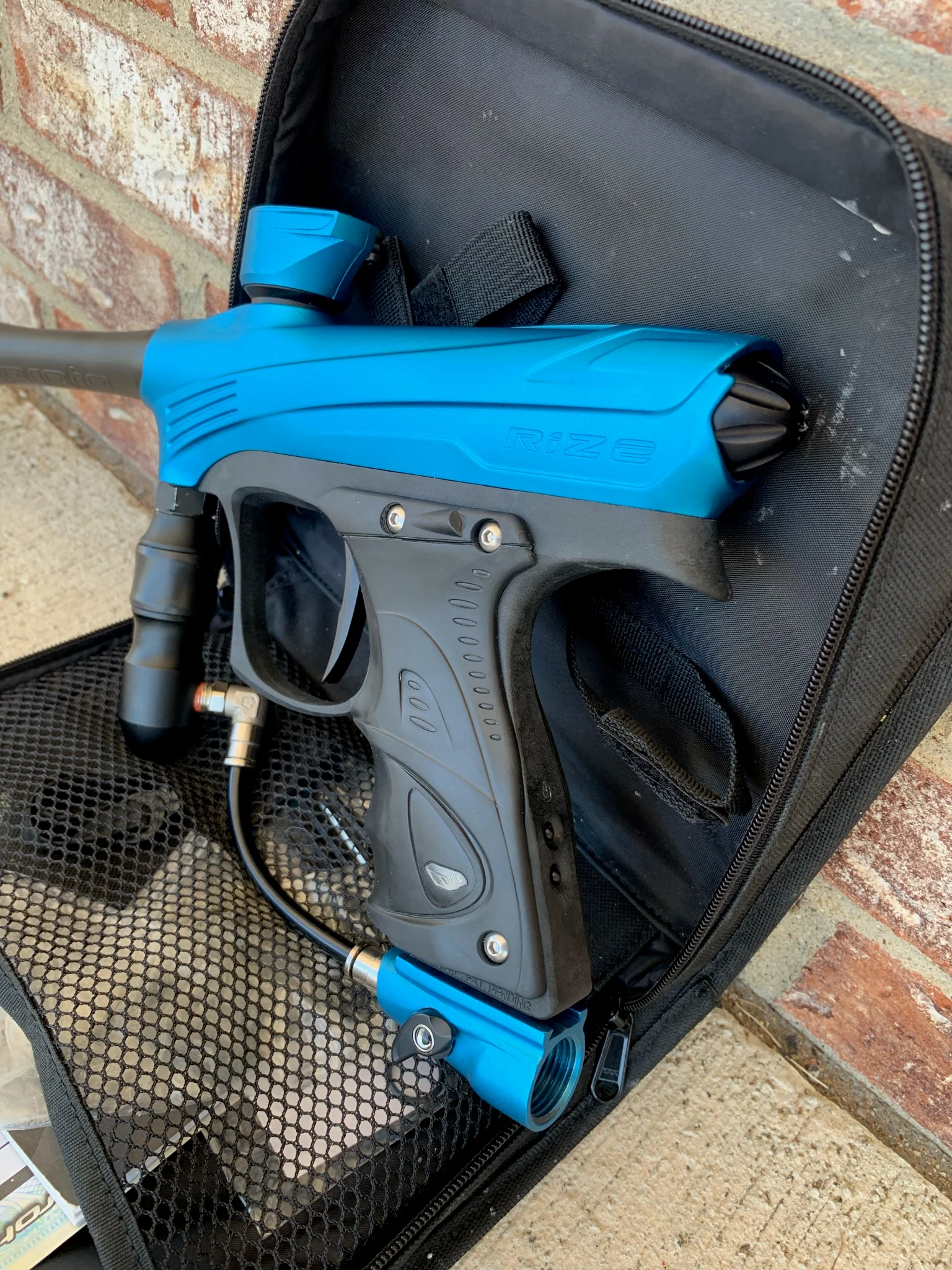 Used Dye Rize Maxxed Paintball Gun - Blue / Grey - Image 2