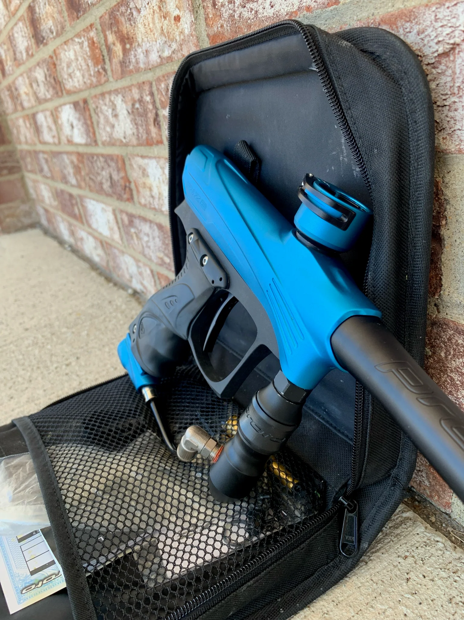 Used Dye Rize Maxxed Paintball Gun - Blue / Grey - Image 3
