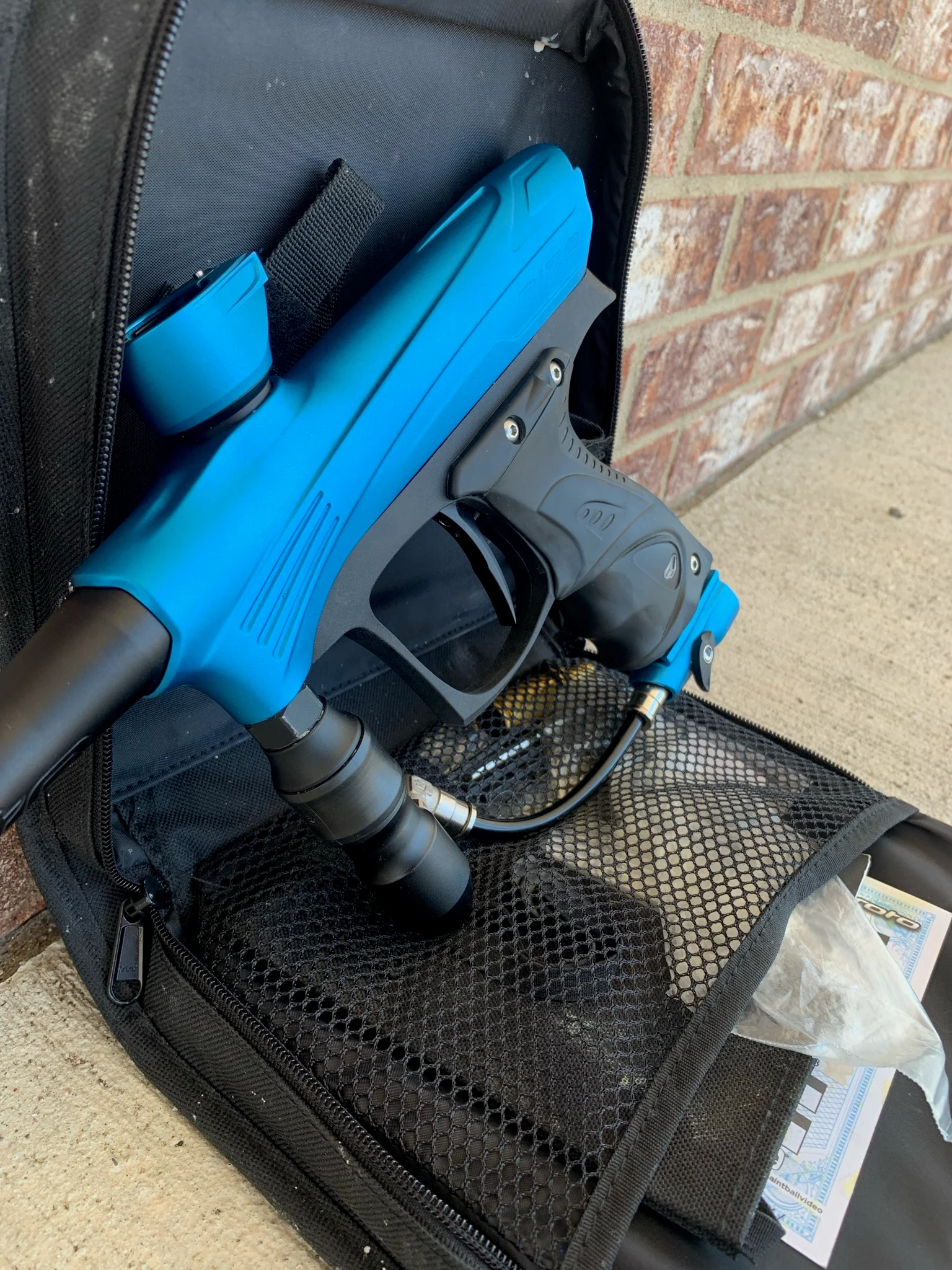 Used Dye Rize Maxxed Paintball Gun - Blue / Grey - Image 4