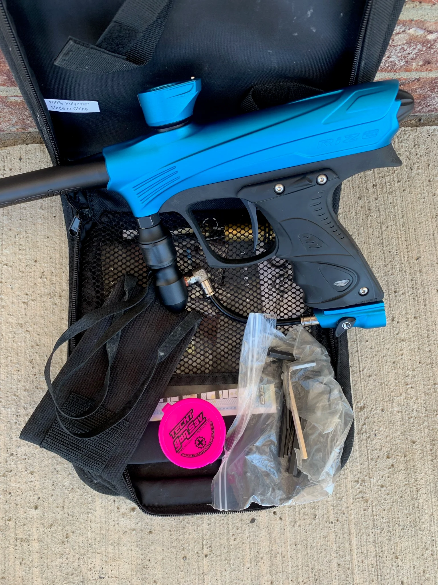 Used Dye Rize Maxxed Paintball Gun - Blue / Grey - Image 7