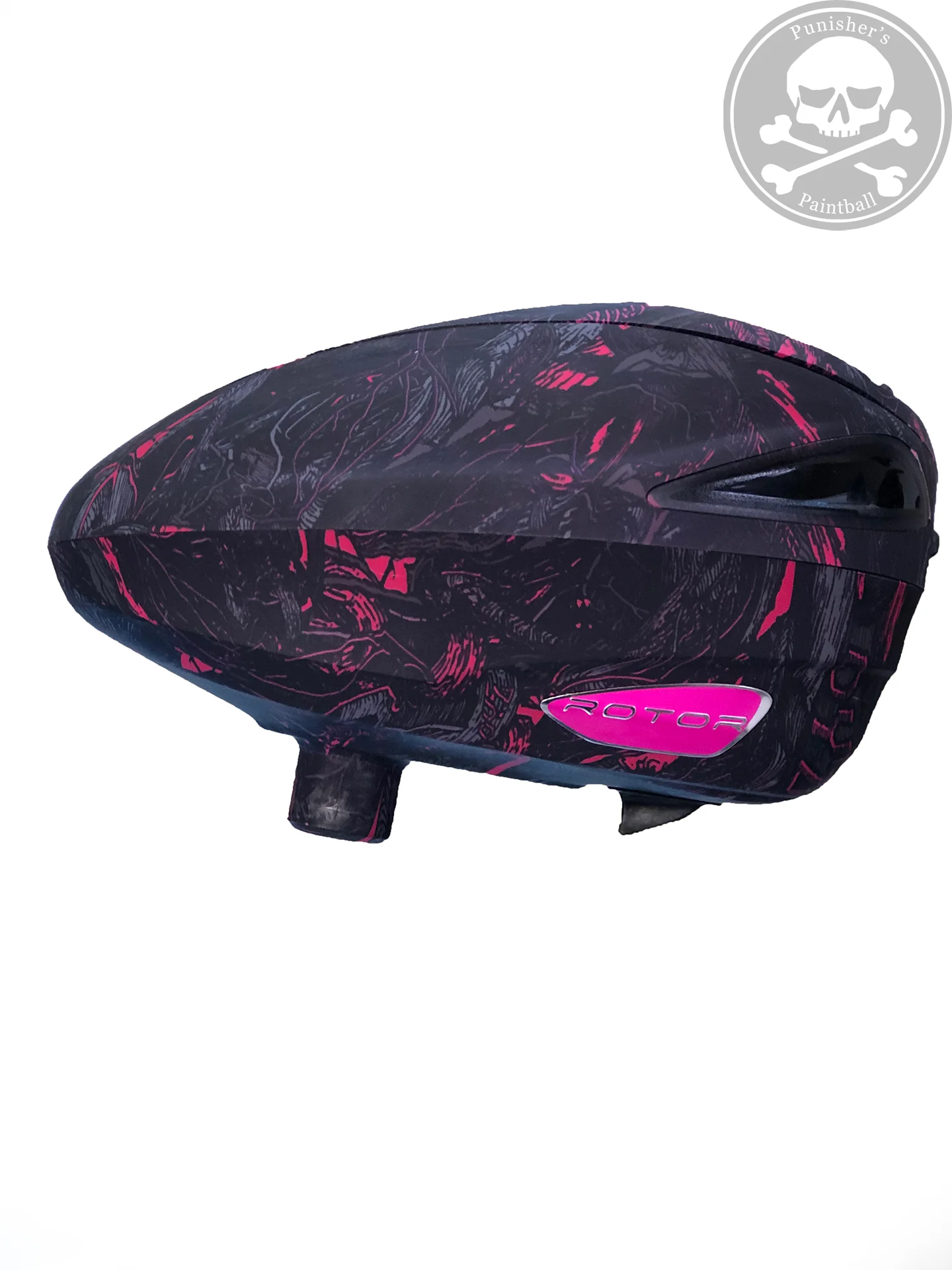 Used Dye Rotor Paintbal Loader - Graphic Pink - Image 2