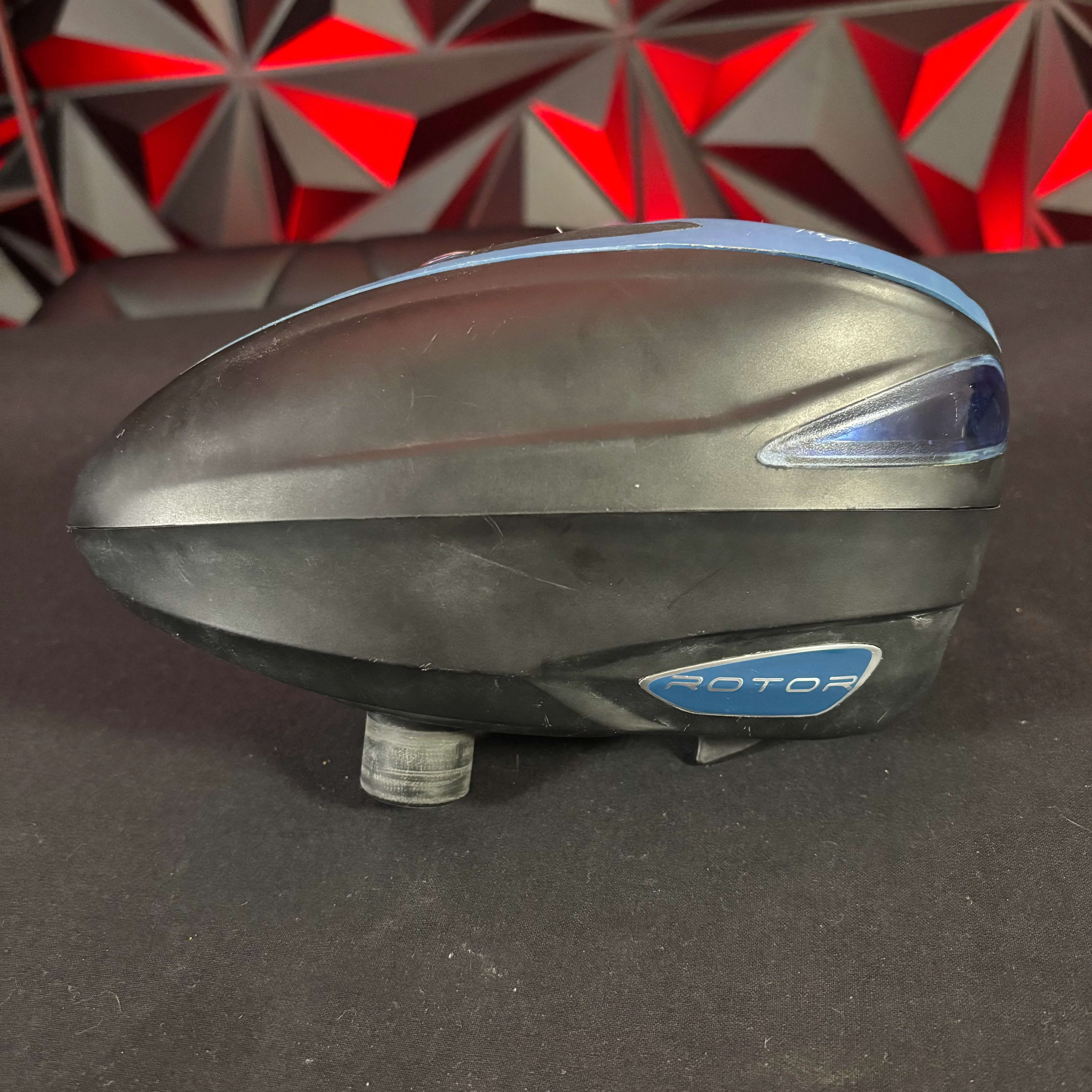Used Dye Rotor Paintball Loader - Black/Blue w/Speed Feed - Image 3