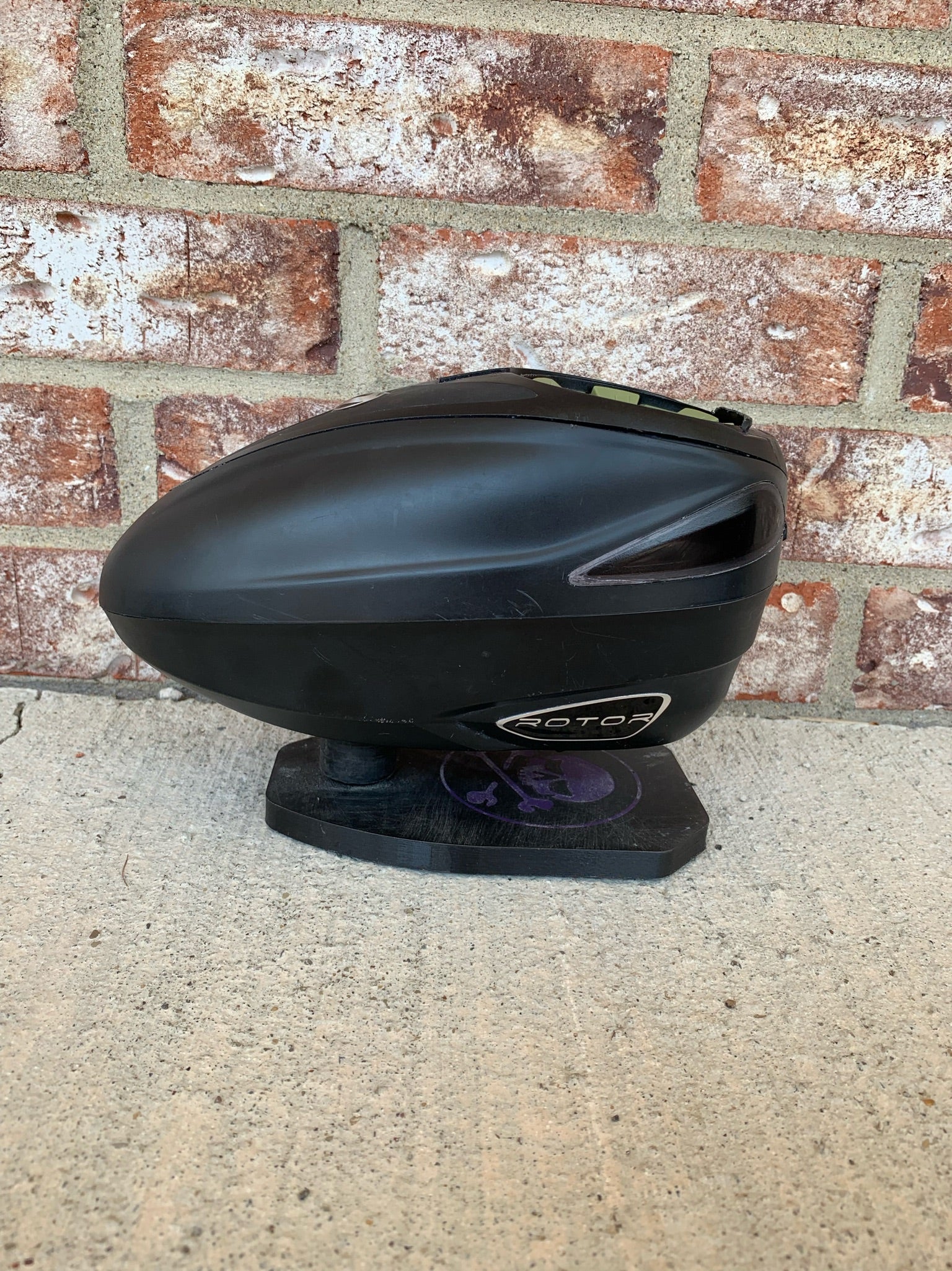 Used Dye Rotor Paintball Loader- Black w/Olive Speed Feed - Image 2