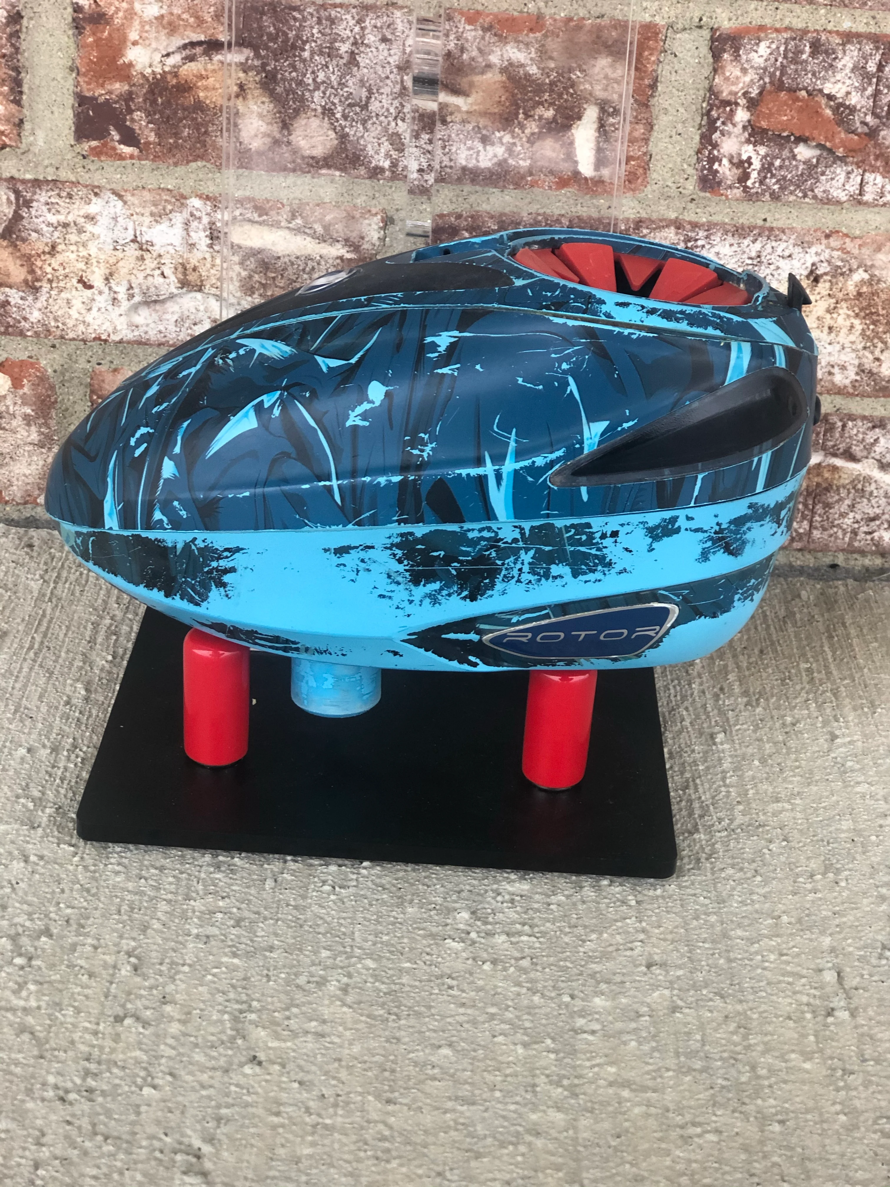 Used Dye Rotor Paintball Loader- Blue - Image 2