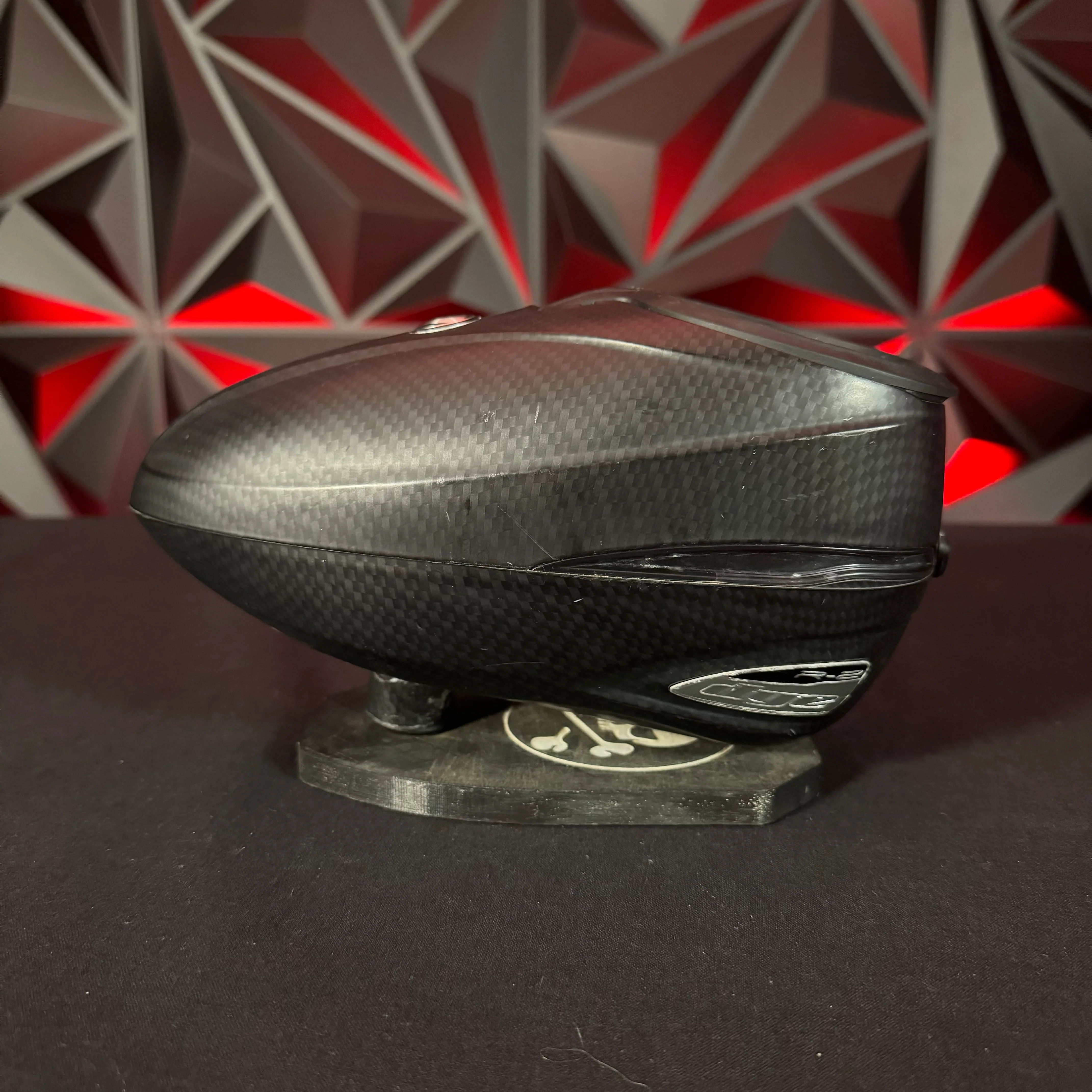 Used Dye Rotor R2 Paintball Loader - Carbon w/ Black Speed Feed - Image 2