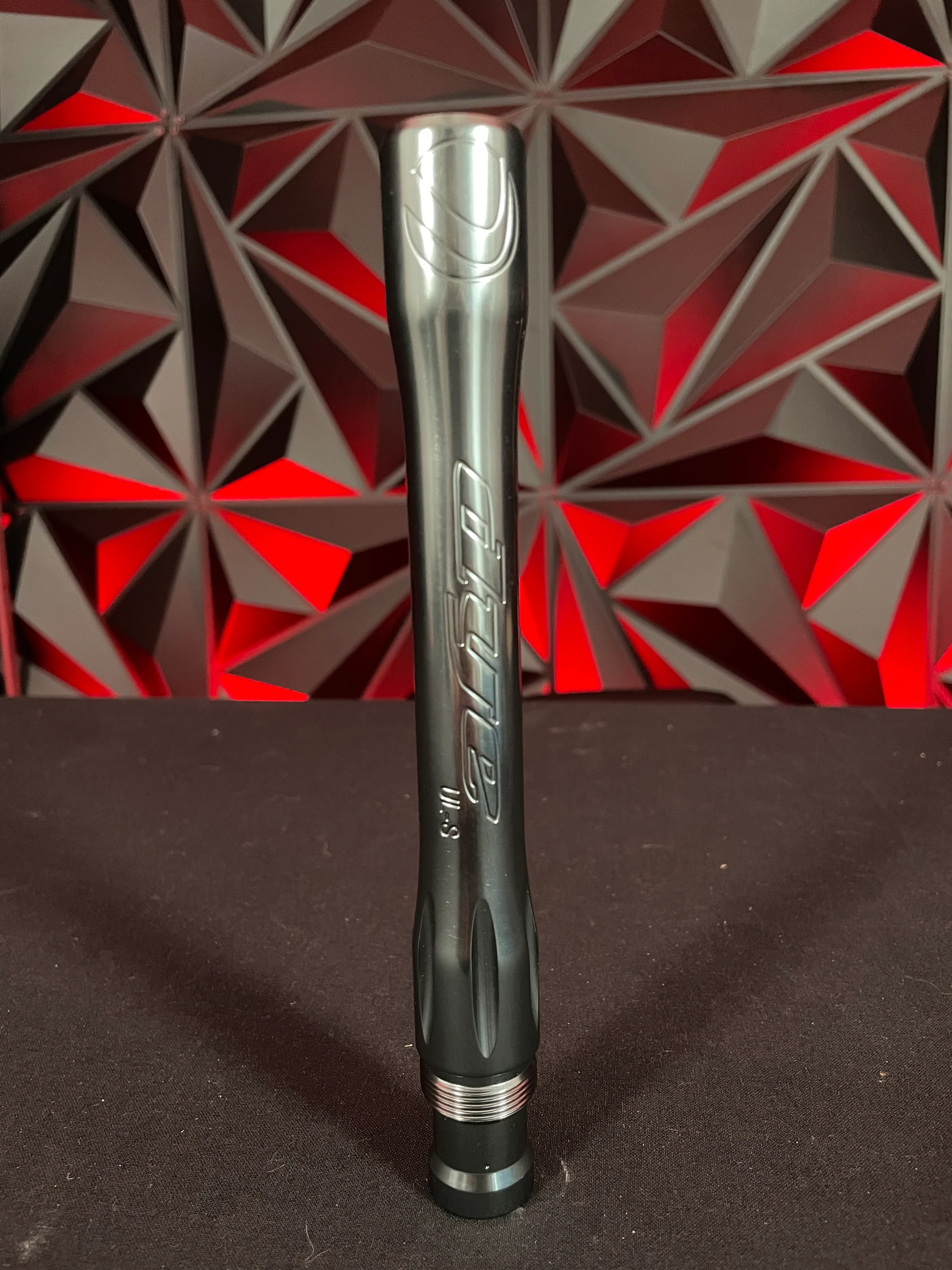 Used Dye UL-S Paintball Barrel Back - Polished Pewter - Image 2