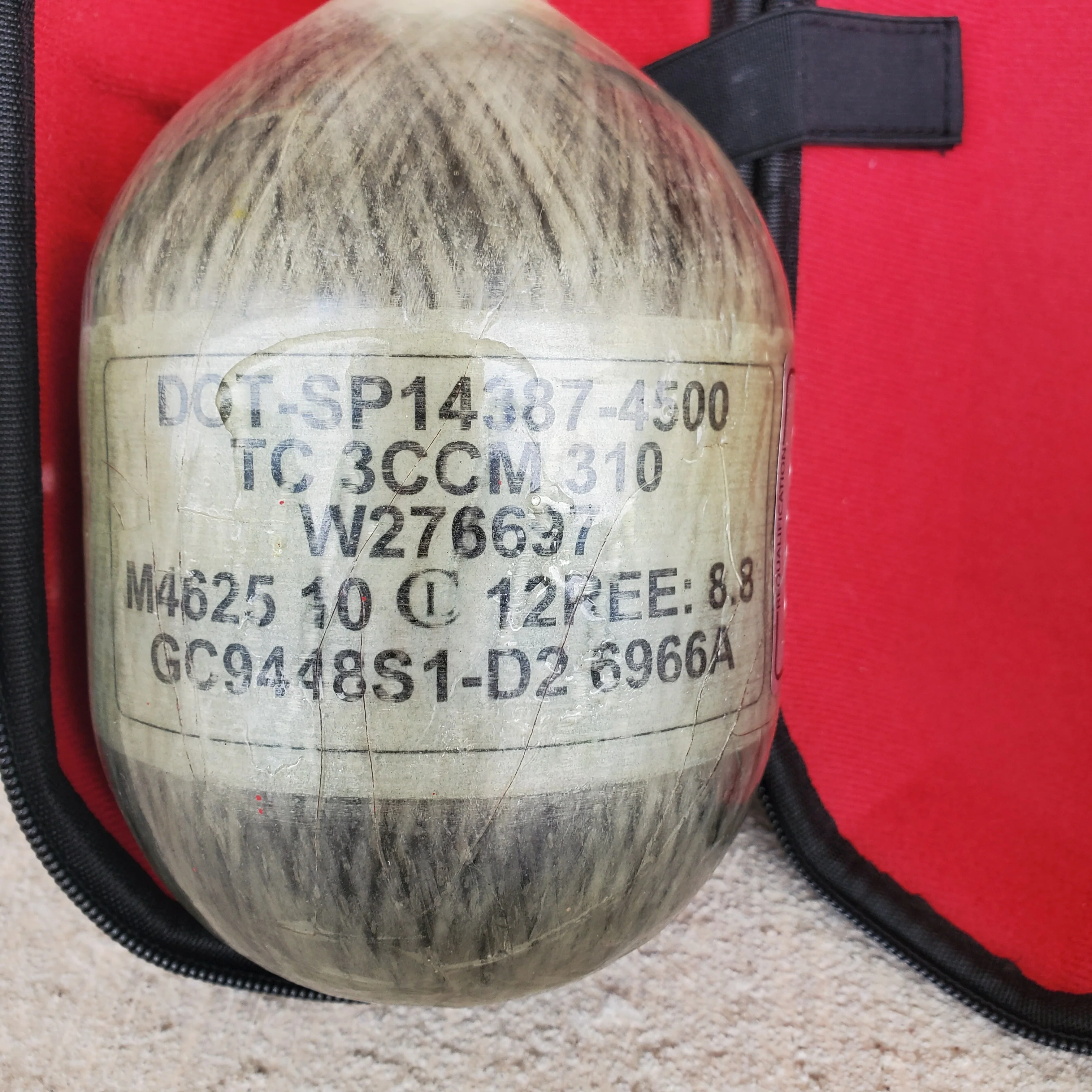 Used Empire 48/4500 Paintball Tank- Grey Ghost - Image 4