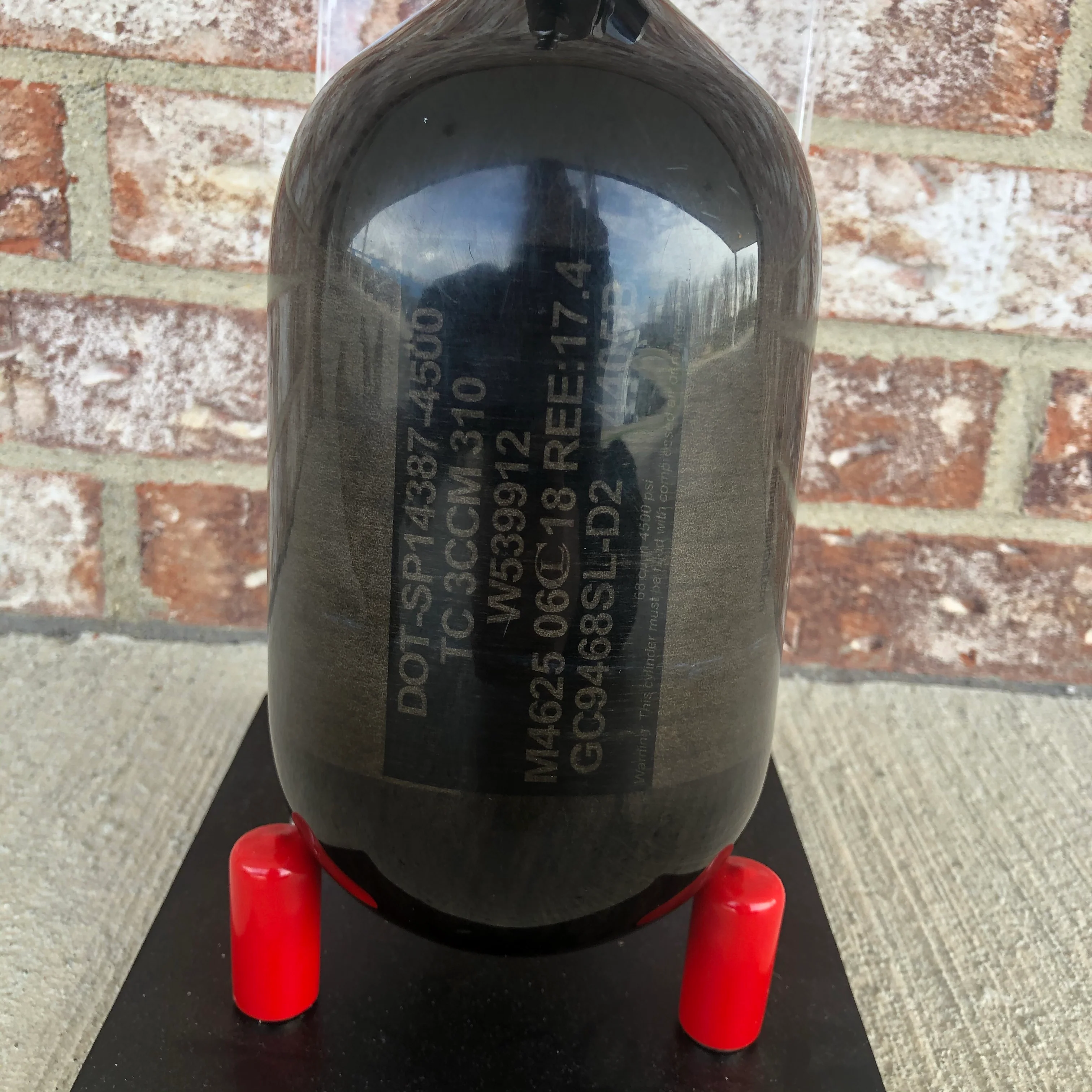 Used Empire 68/4500 Paintball Tank- Black - Image 3