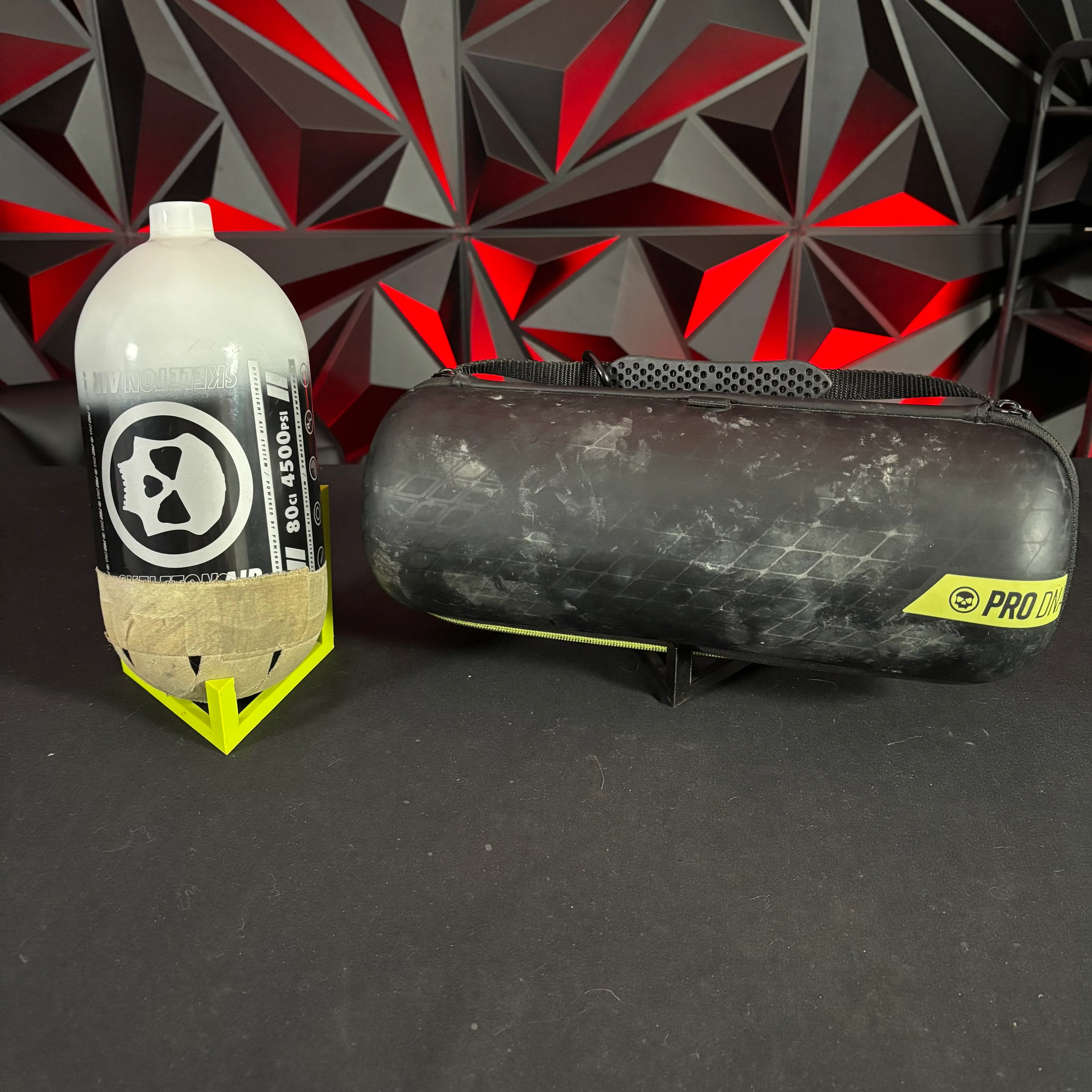 Used Infamous Hyperlight 80/4500 Paintball Tank- Tan