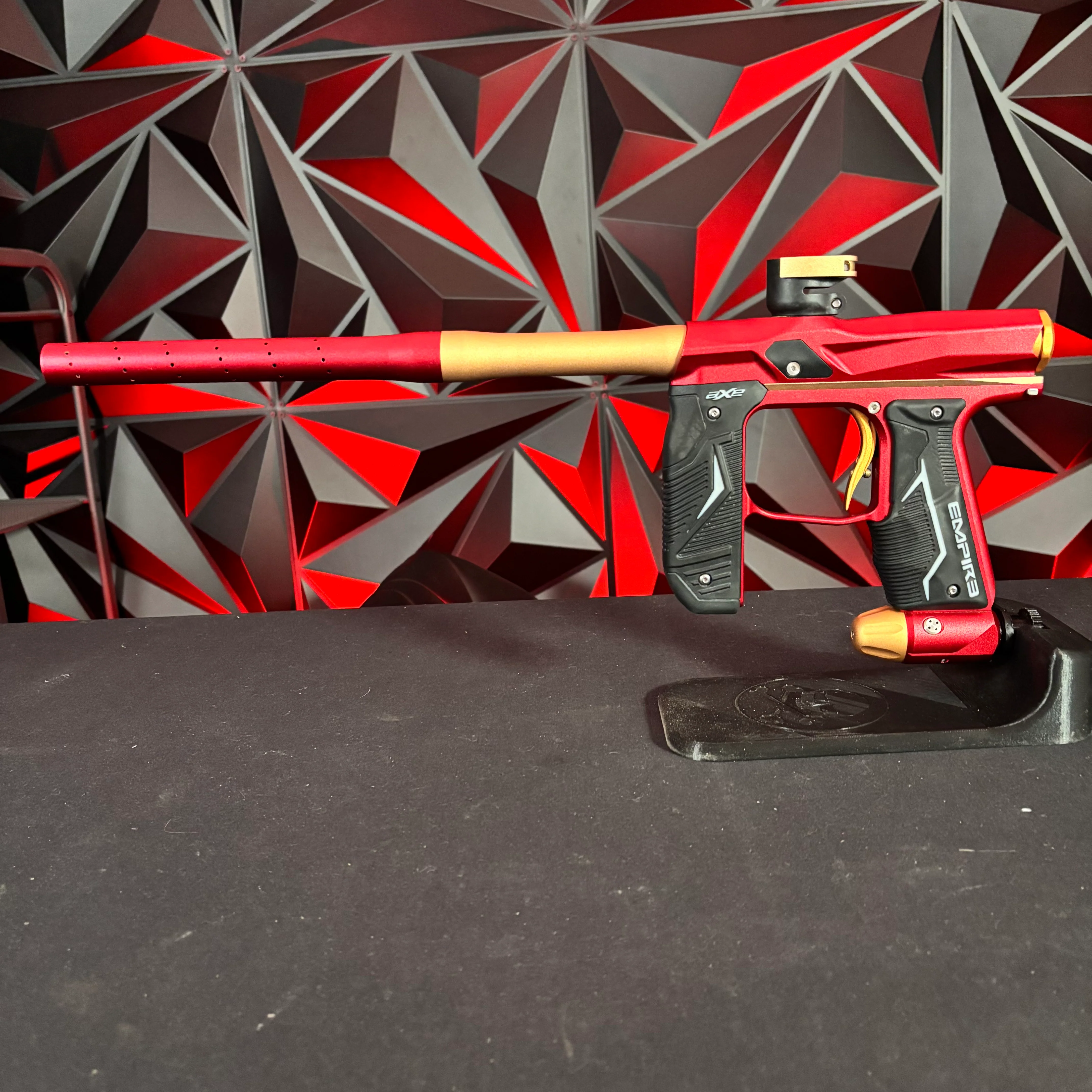 Used Empire Axe 2.0 Paintball Gun - Red/Gold - Image 7