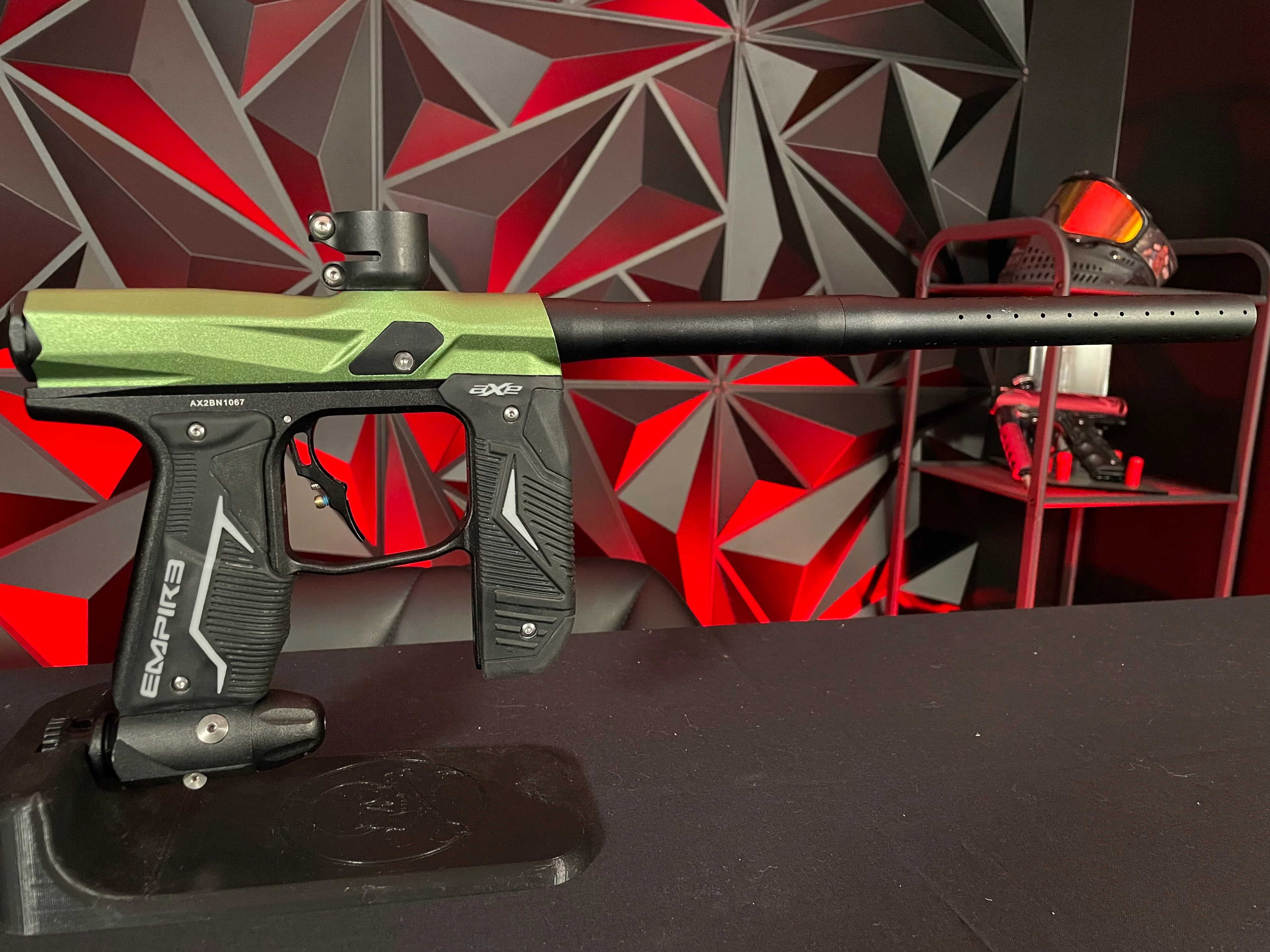 Used Empire Axe 2.0 Paintball Gun - Green / Black w/Redline Board - Image 12