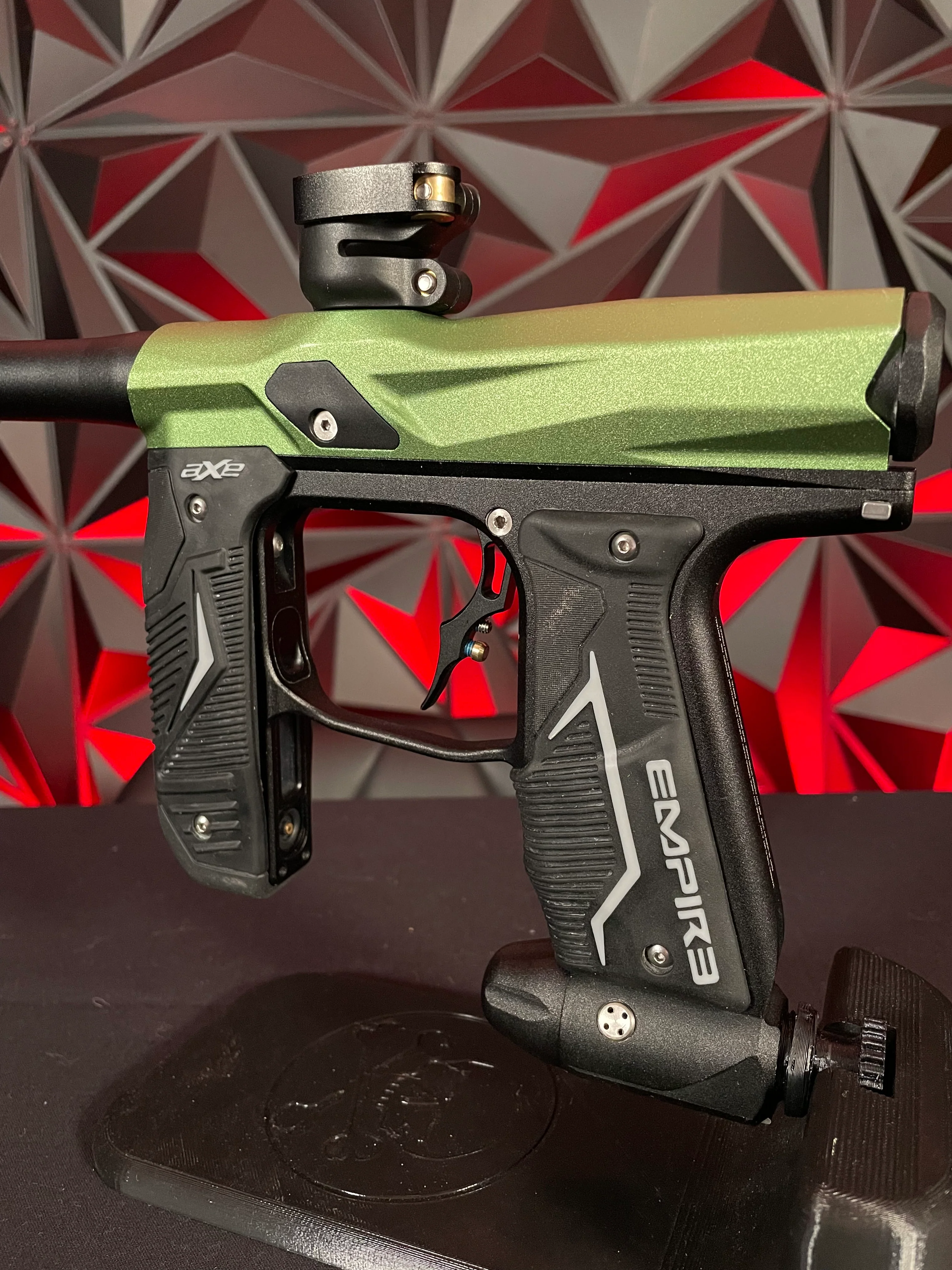 Used Empire Axe 2.0 Paintball Gun - Green / Black w/Redline Board - Image 14