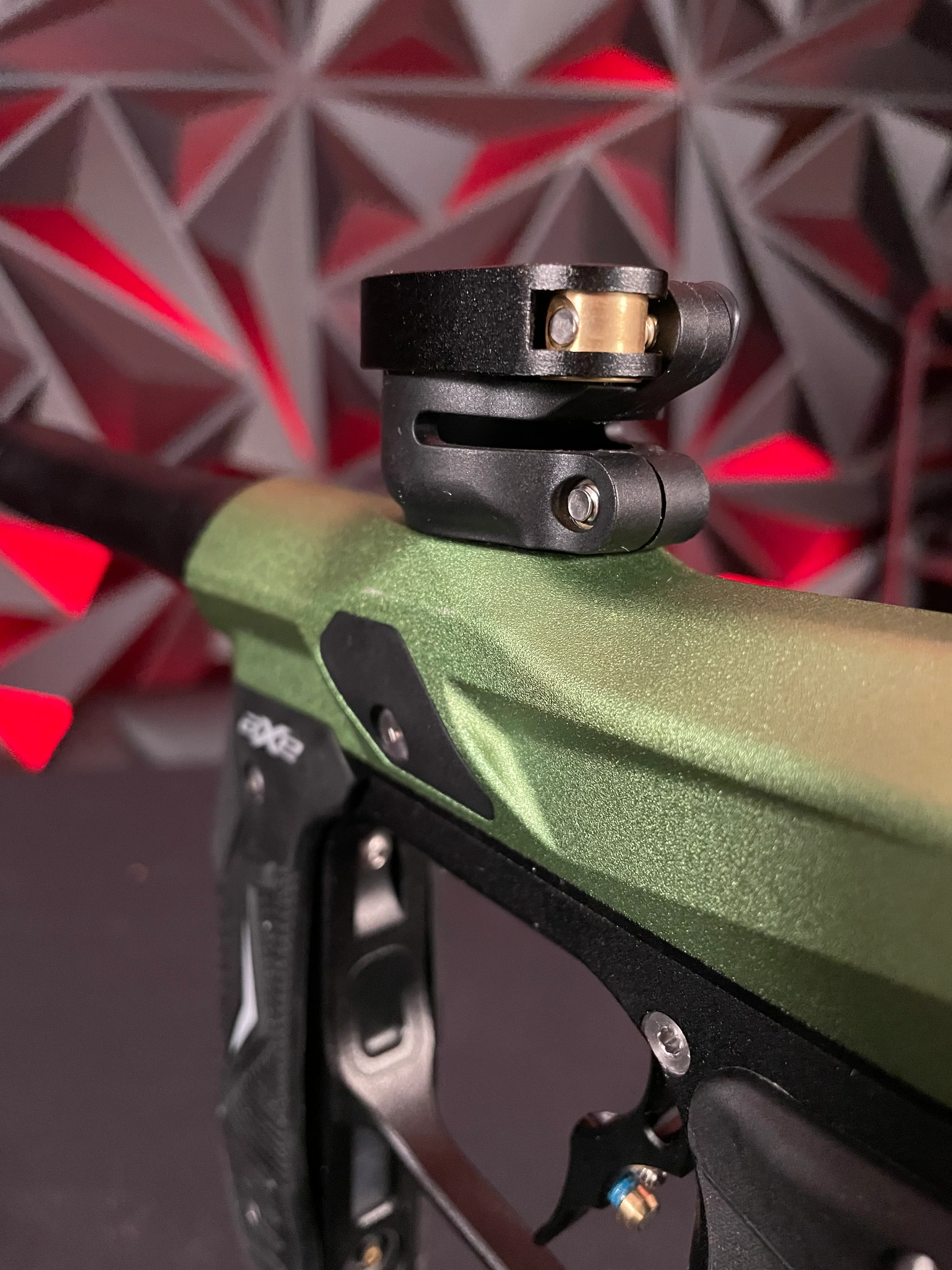 Used Empire Axe 2.0 Paintball Gun - Green / Black w/Redline Board - Image 5