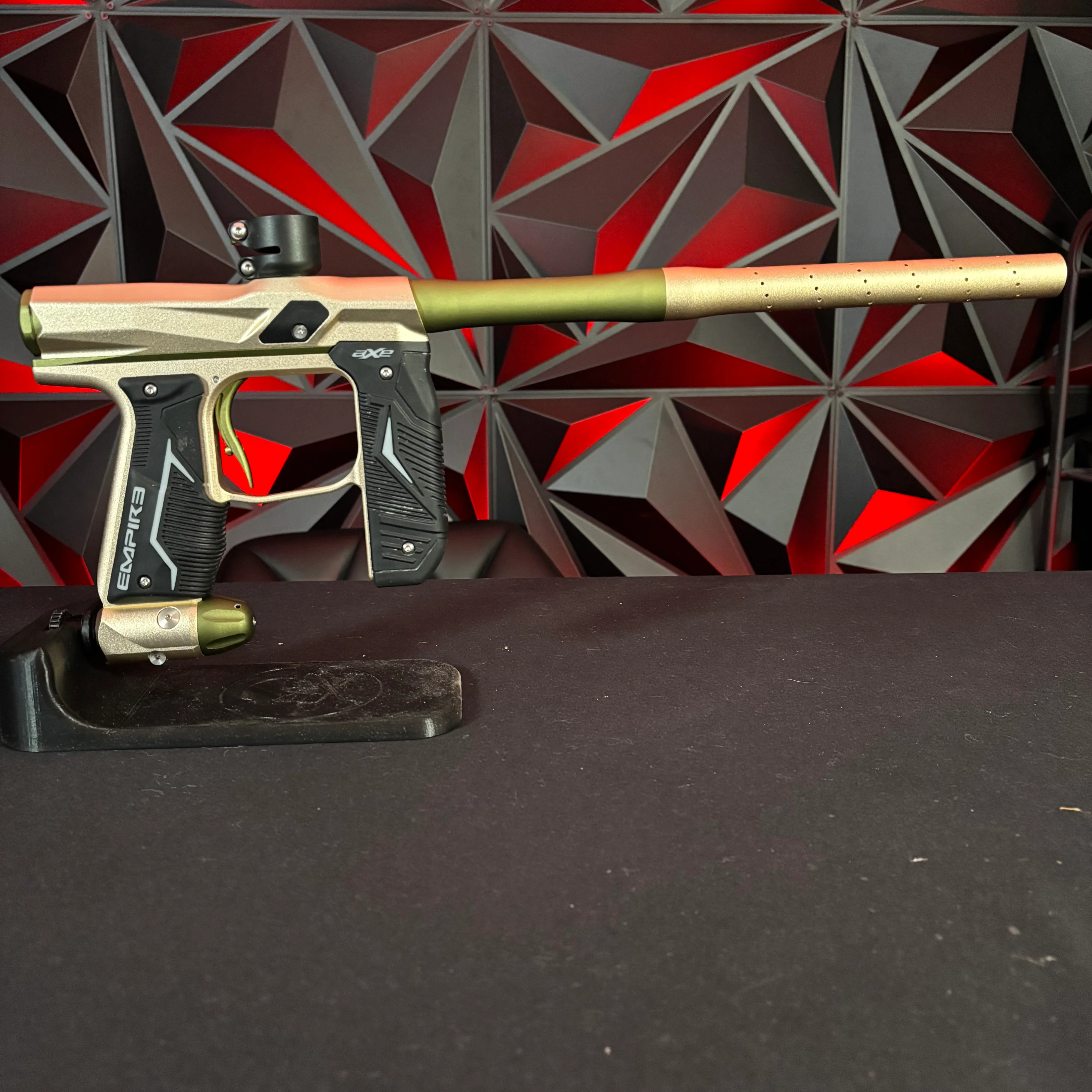 Used Empire Axe 2.0 Paintball Gun - Tan/Olive w/ Redline Board - Image 6