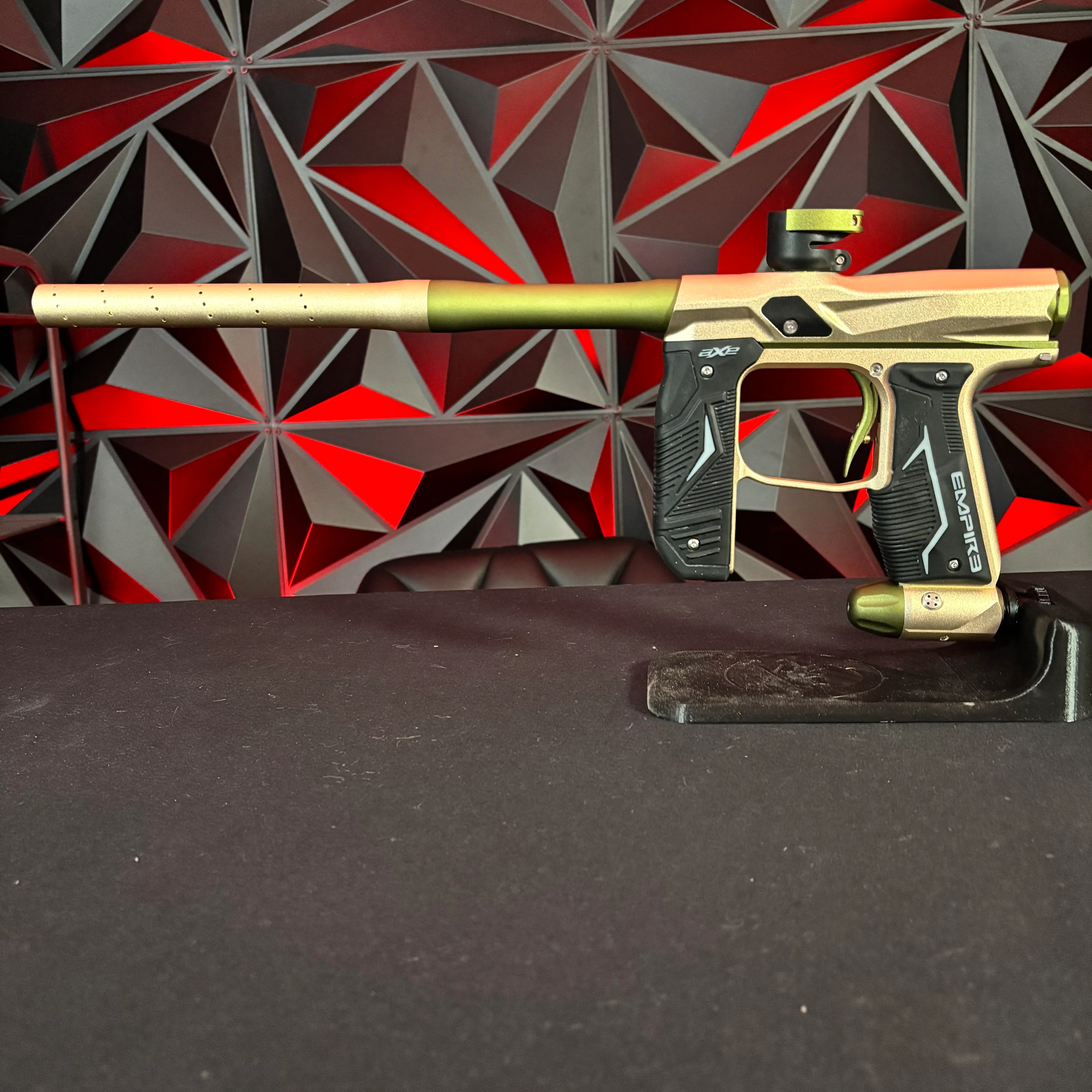 Used Empire Axe 2.0 Paintball Gun - Tan/Olive w/ Redline Board - Image 7