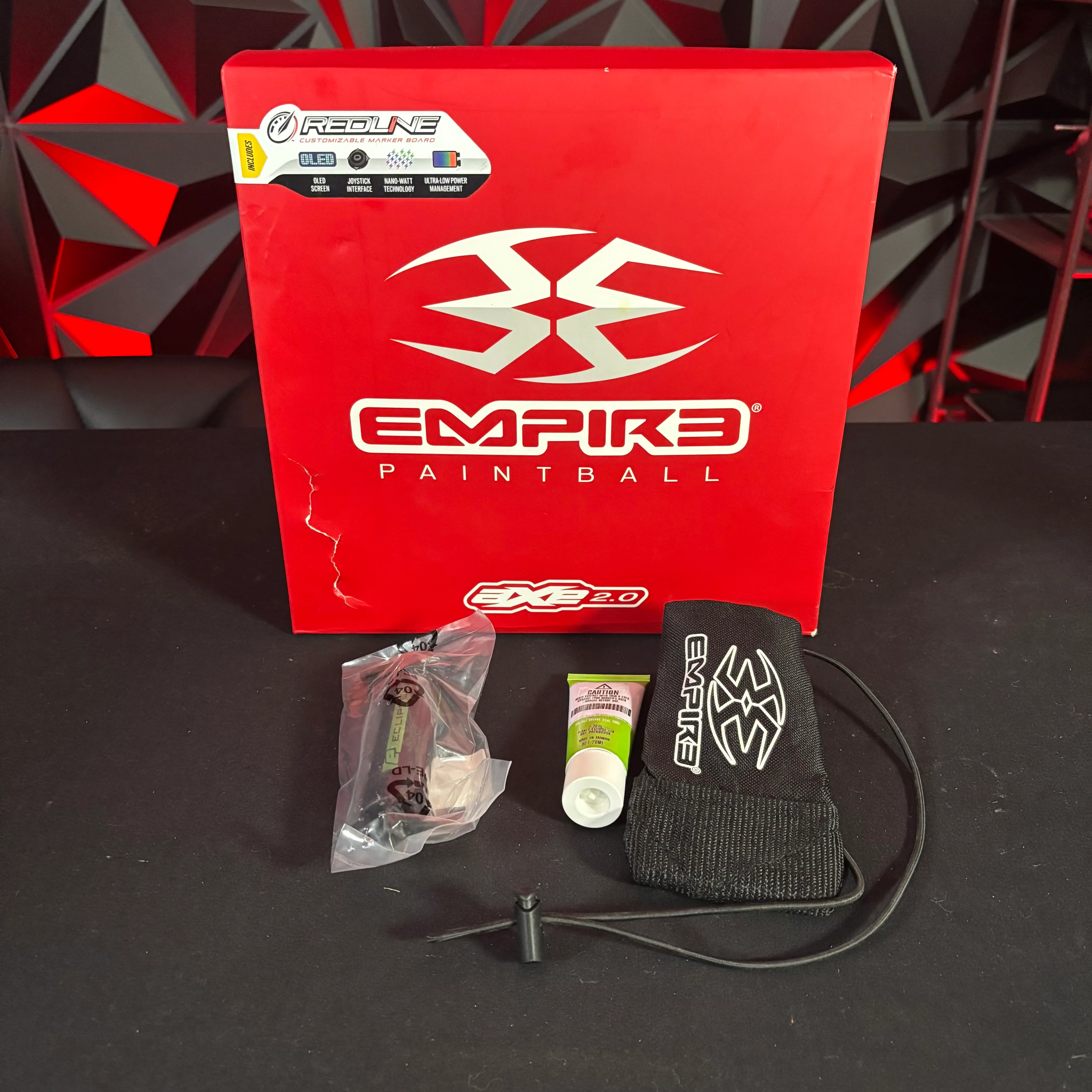 Used Empire Axe 2.0 Paintball Gun - Green/Light green w/ Redline Board - Image 10