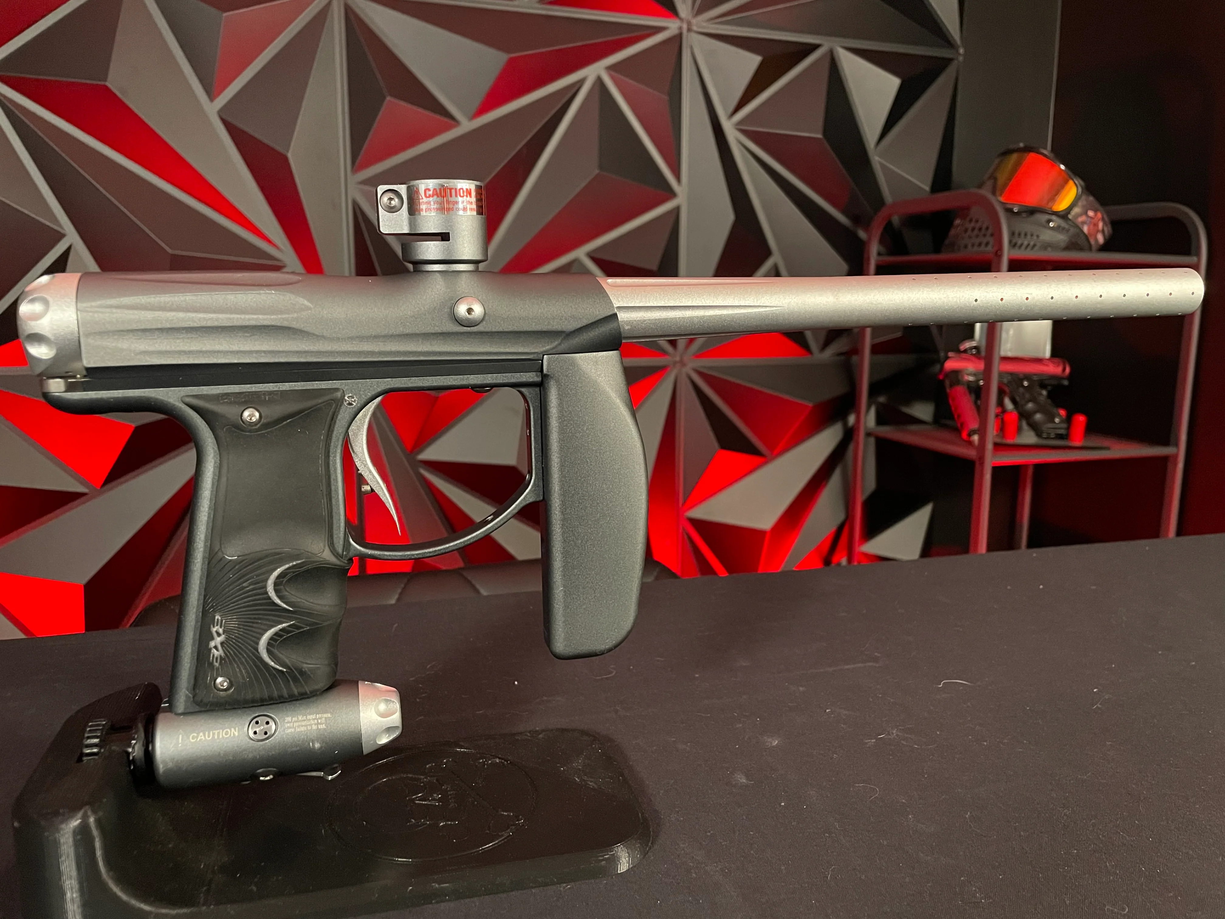 Used Empire Axe Paintball Gun - Dark Grey/Silver w/Redline Board - Image 5