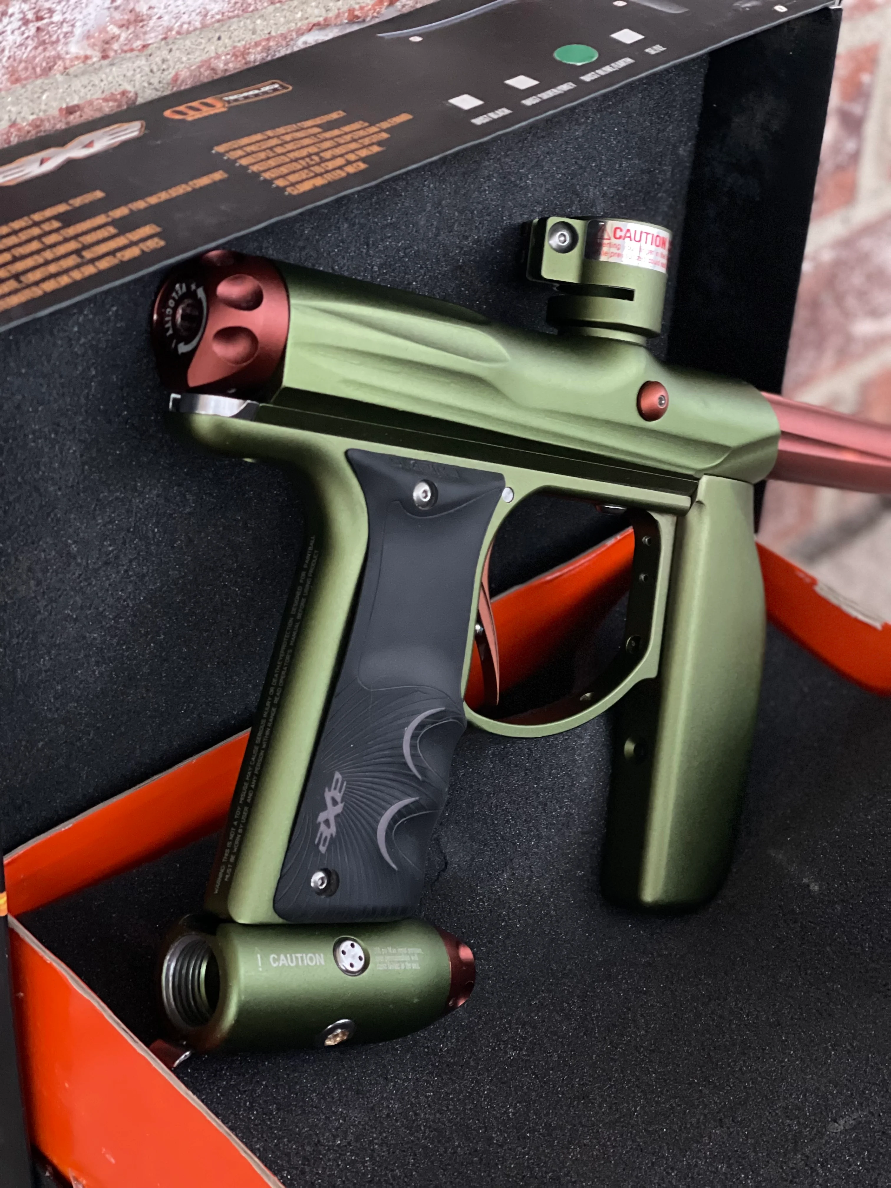 Used Empire Axe Paintball Gun - Olive/Earth