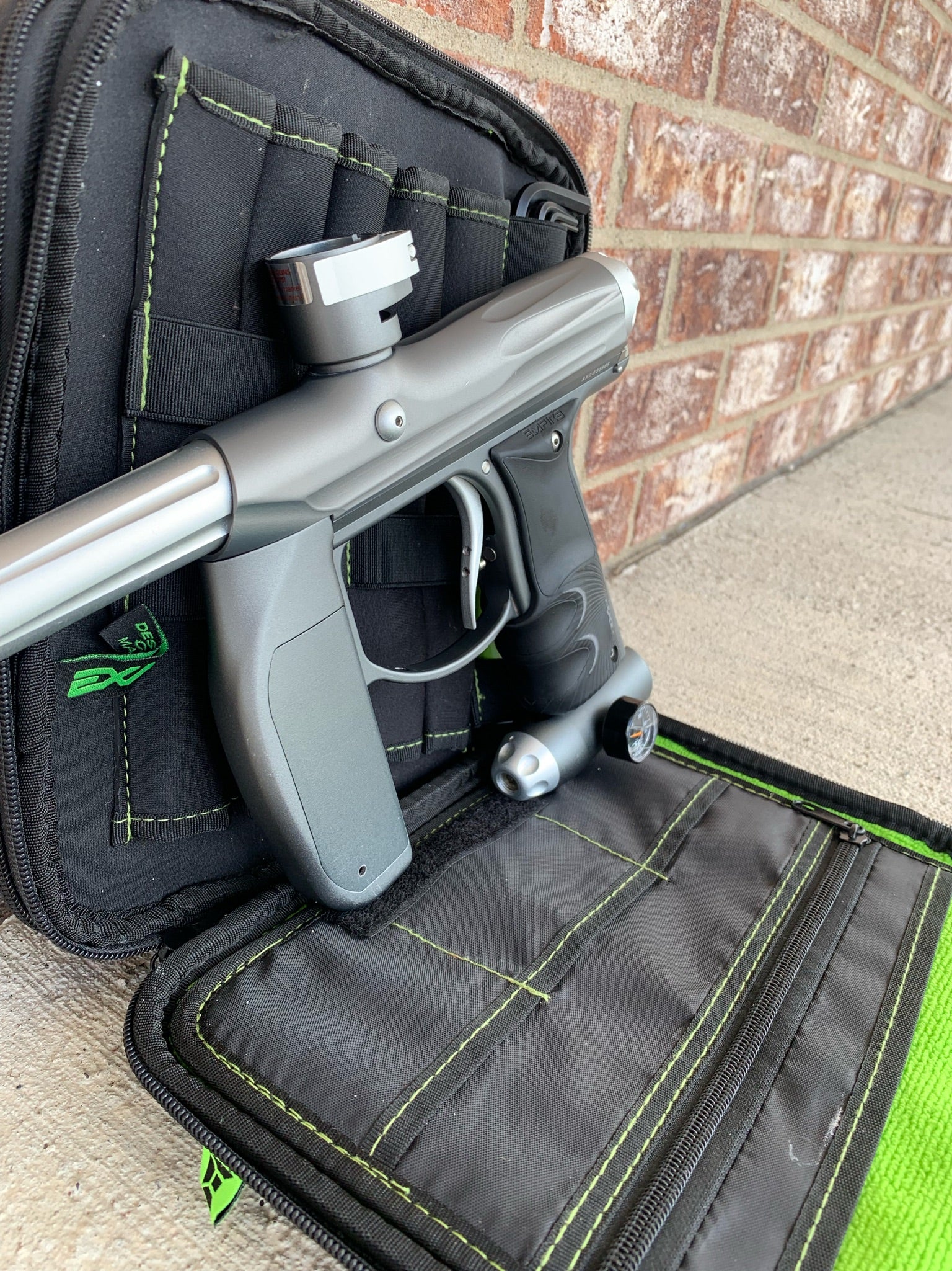Used Empire Axe Paintball Gun - Pewter/Silver - Image 4