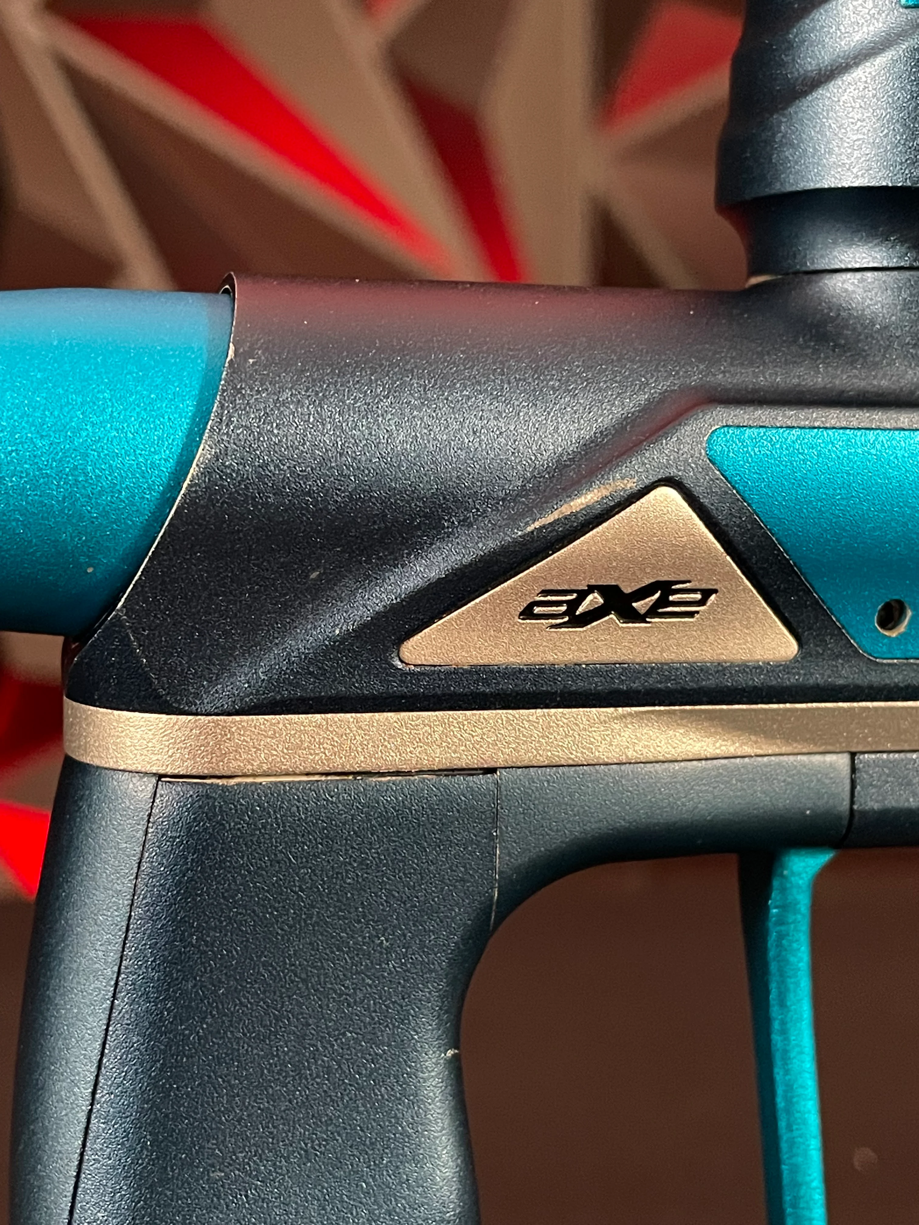 Used Empire Axe Pro Paintball Gun - Blue/Silver w/ Redline Board - Image 10