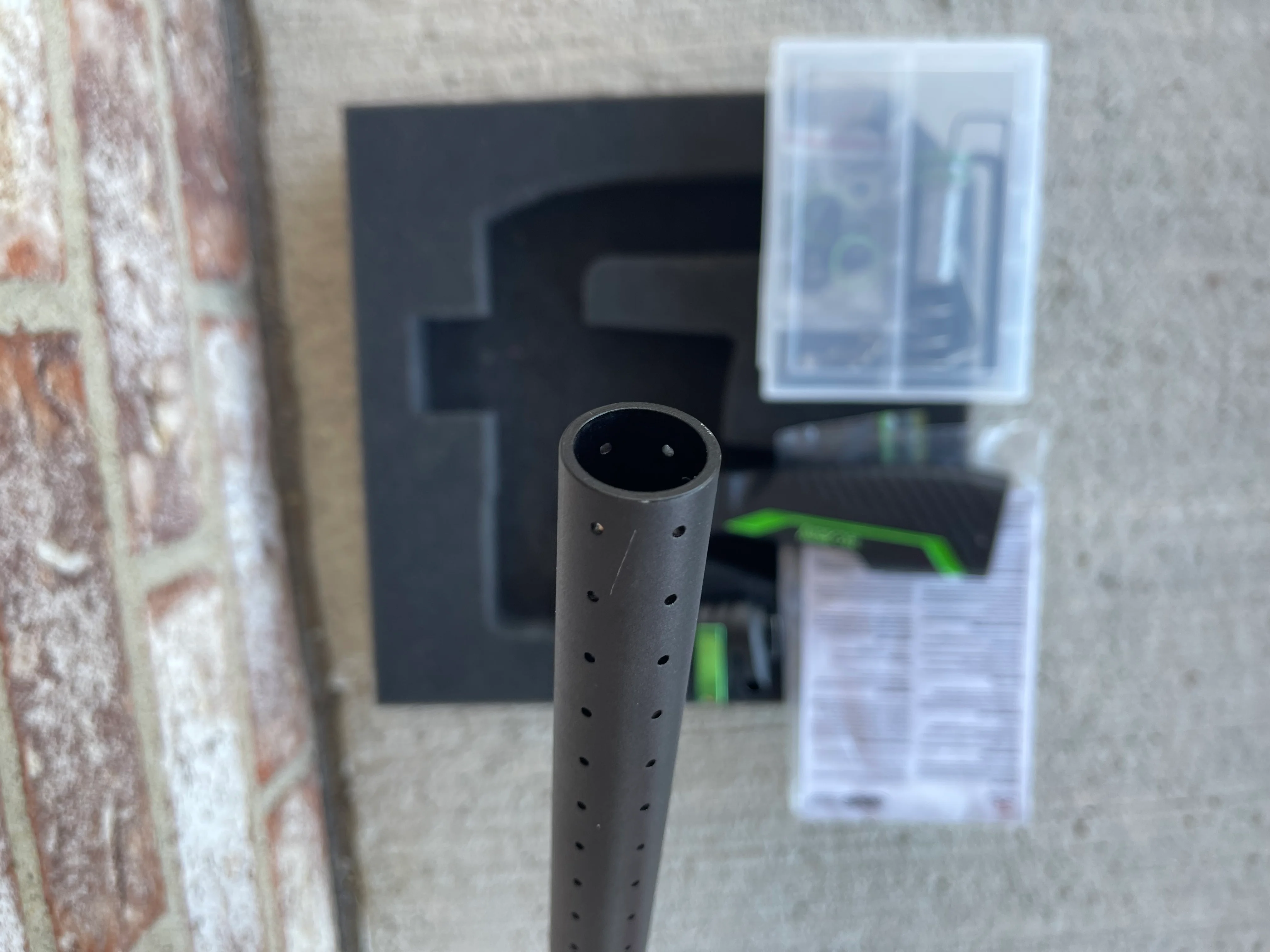 Used Empire Axe Pro Paintball Gun - Dust Black / Polished Green - Image 7
