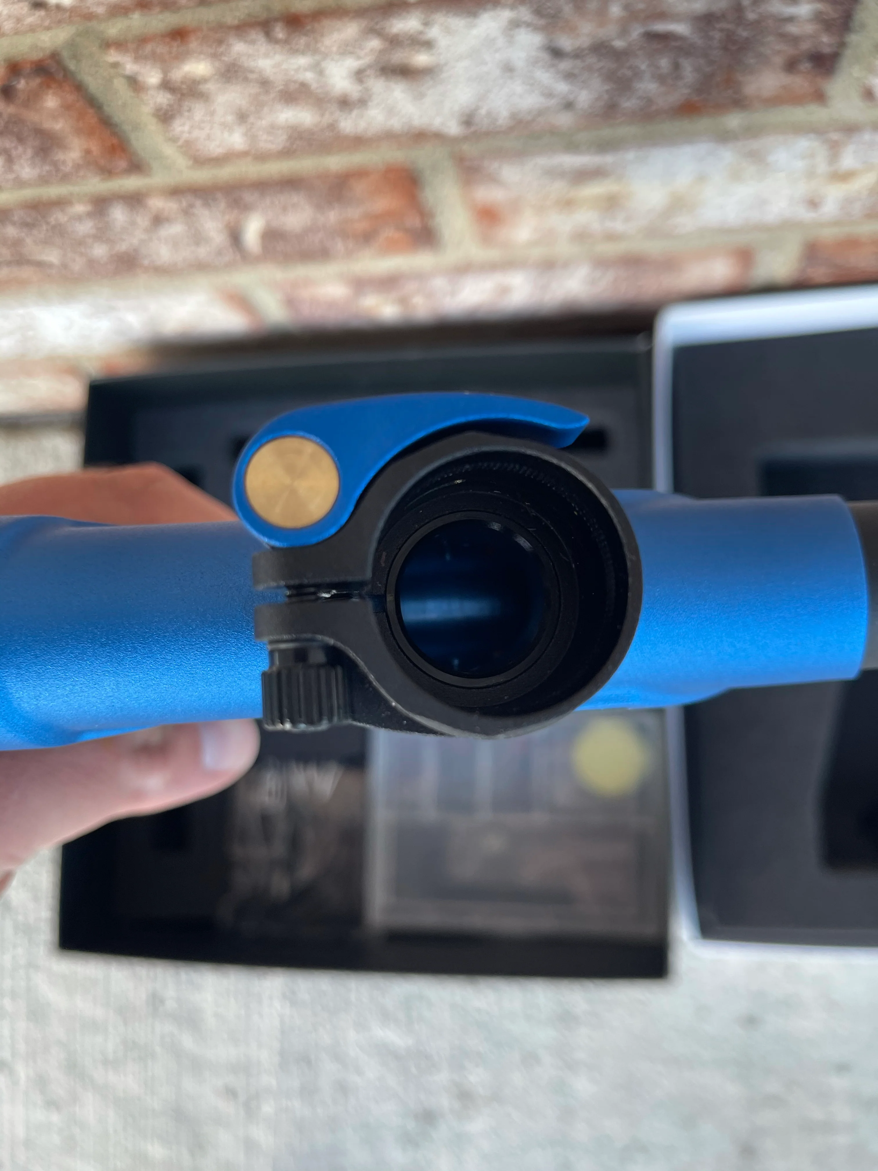 Used Empire Axe Pro Paintball Gun - Dust Blue/Black - Image 7