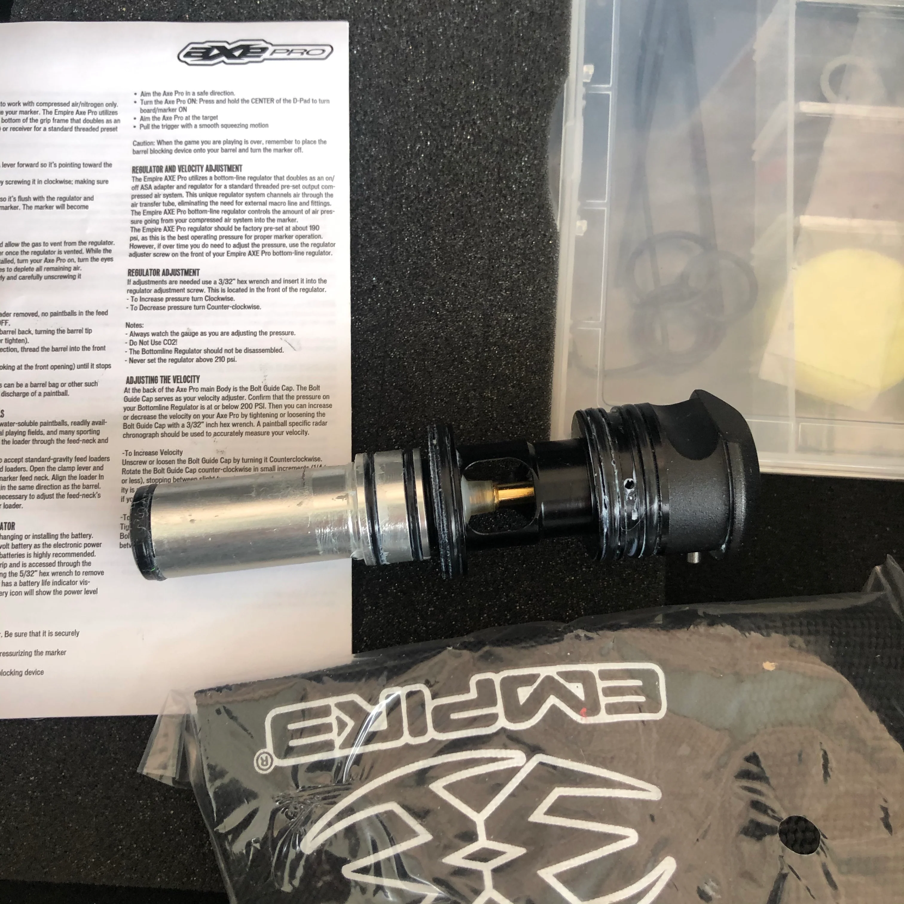 Used Empire Axe Pro Paintball Gun - Red/Black - Image 5