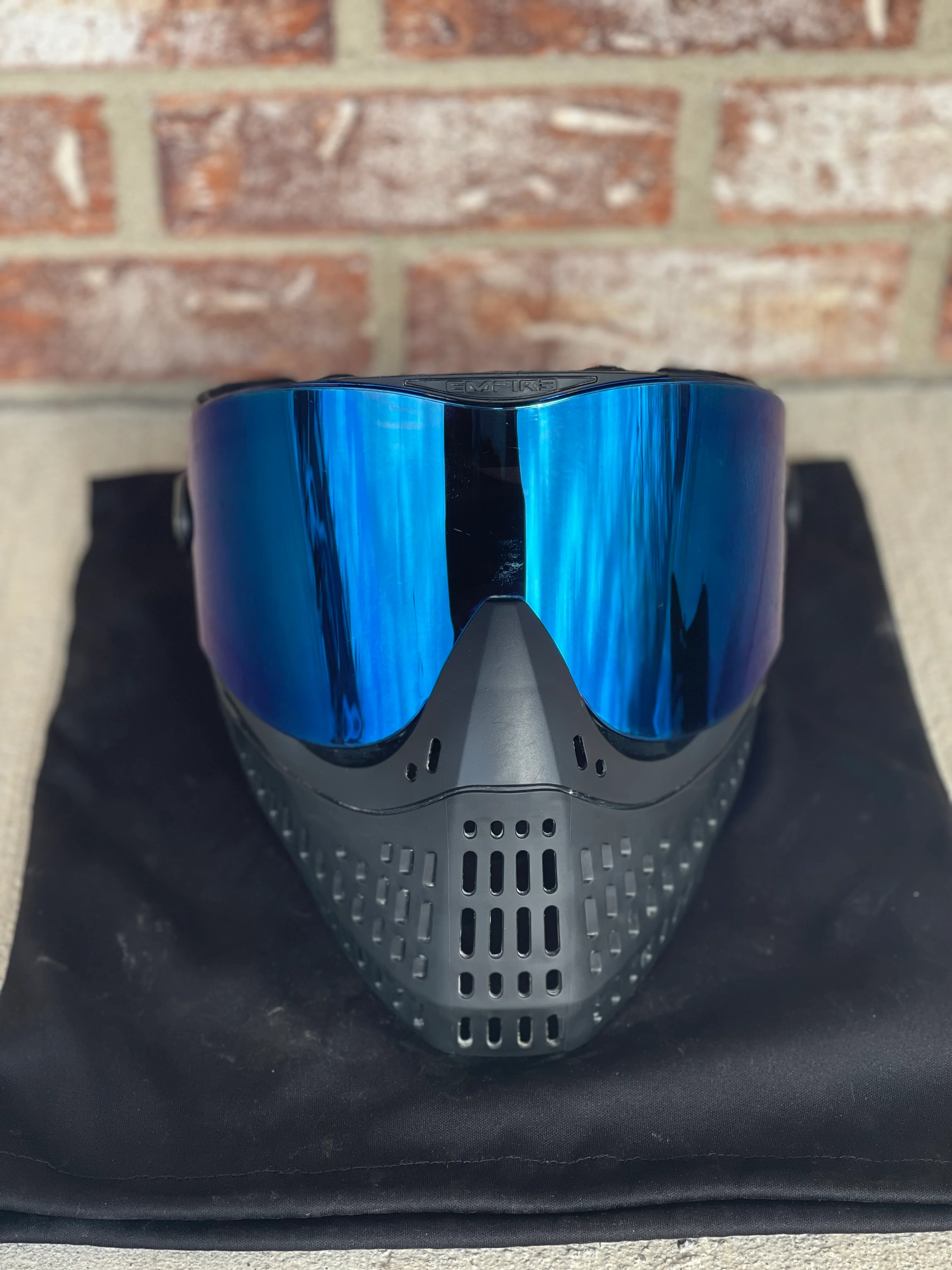 Used Empire E-Flex Paintball Mask- Black - Additional Lens and Extra Black Bottom - Image 2