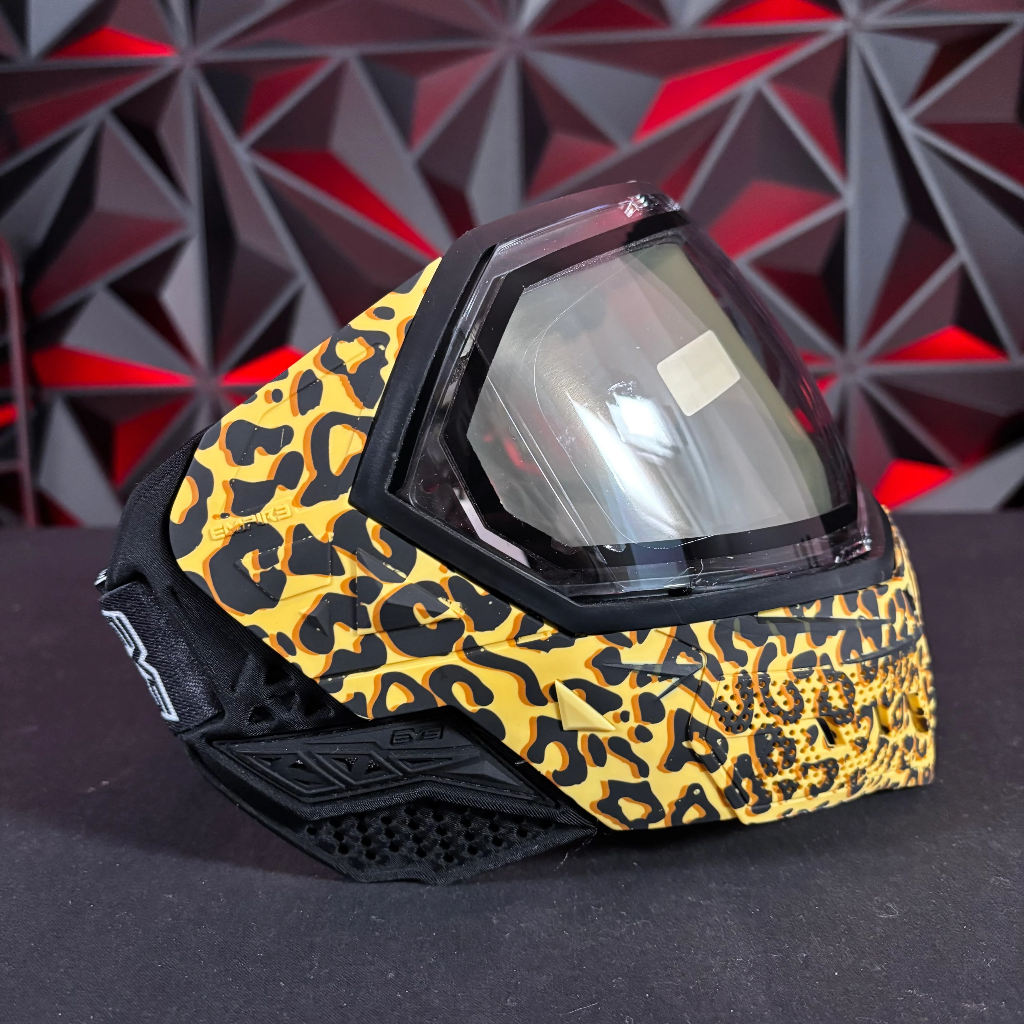 Used Empire EVS Paintball Mask - Leopard Print - Image 2